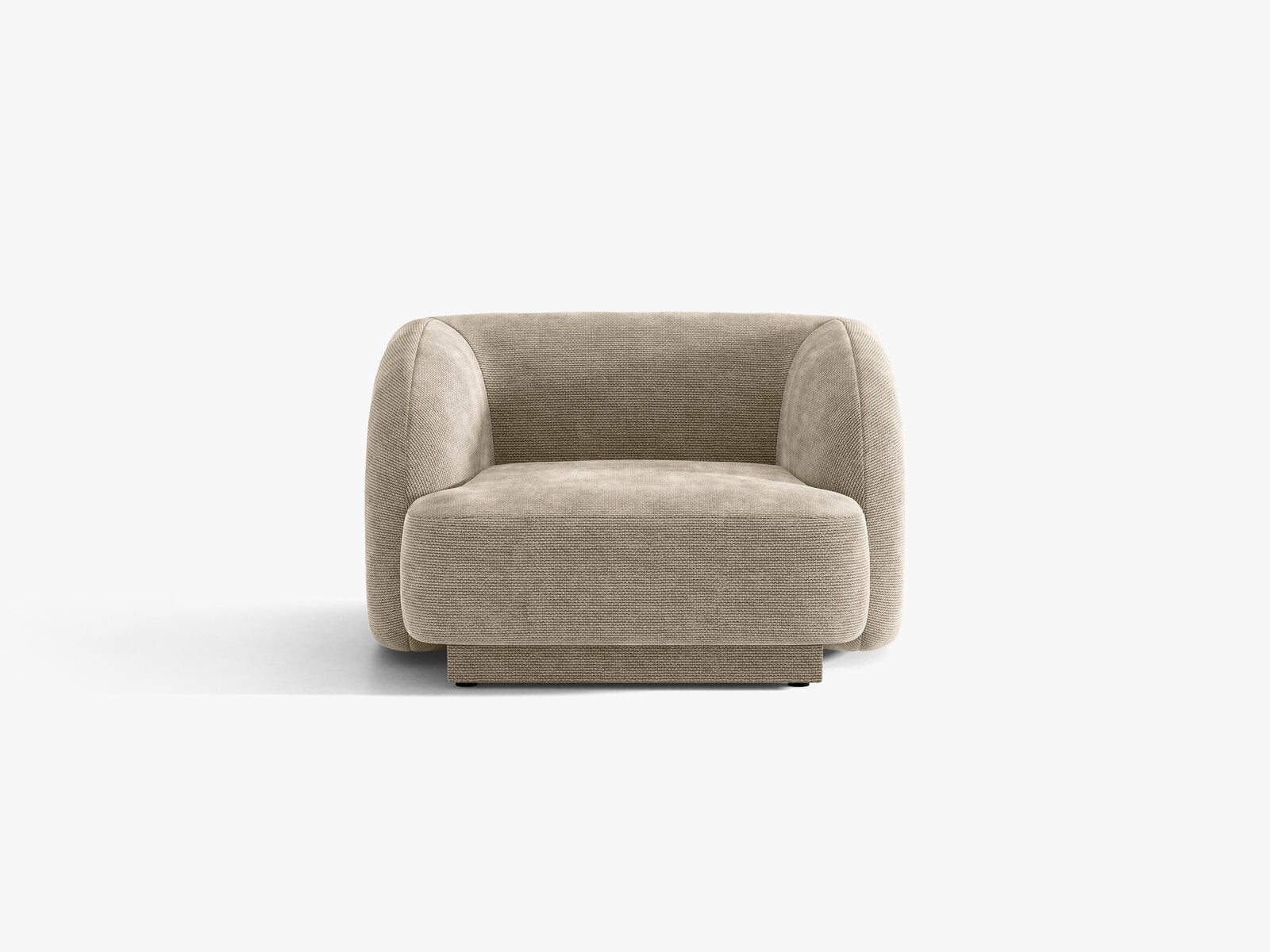 Micadoni Sessel Miley 1-Sitzer Chenille Haga Beige