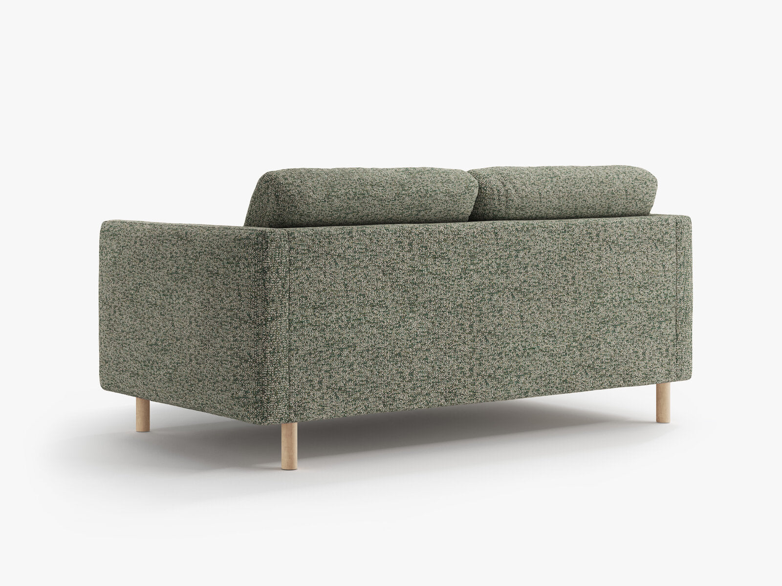 Micadoni Sofa Eden 2-Sitzer Strukturierter Stoff Moßgrün Melange