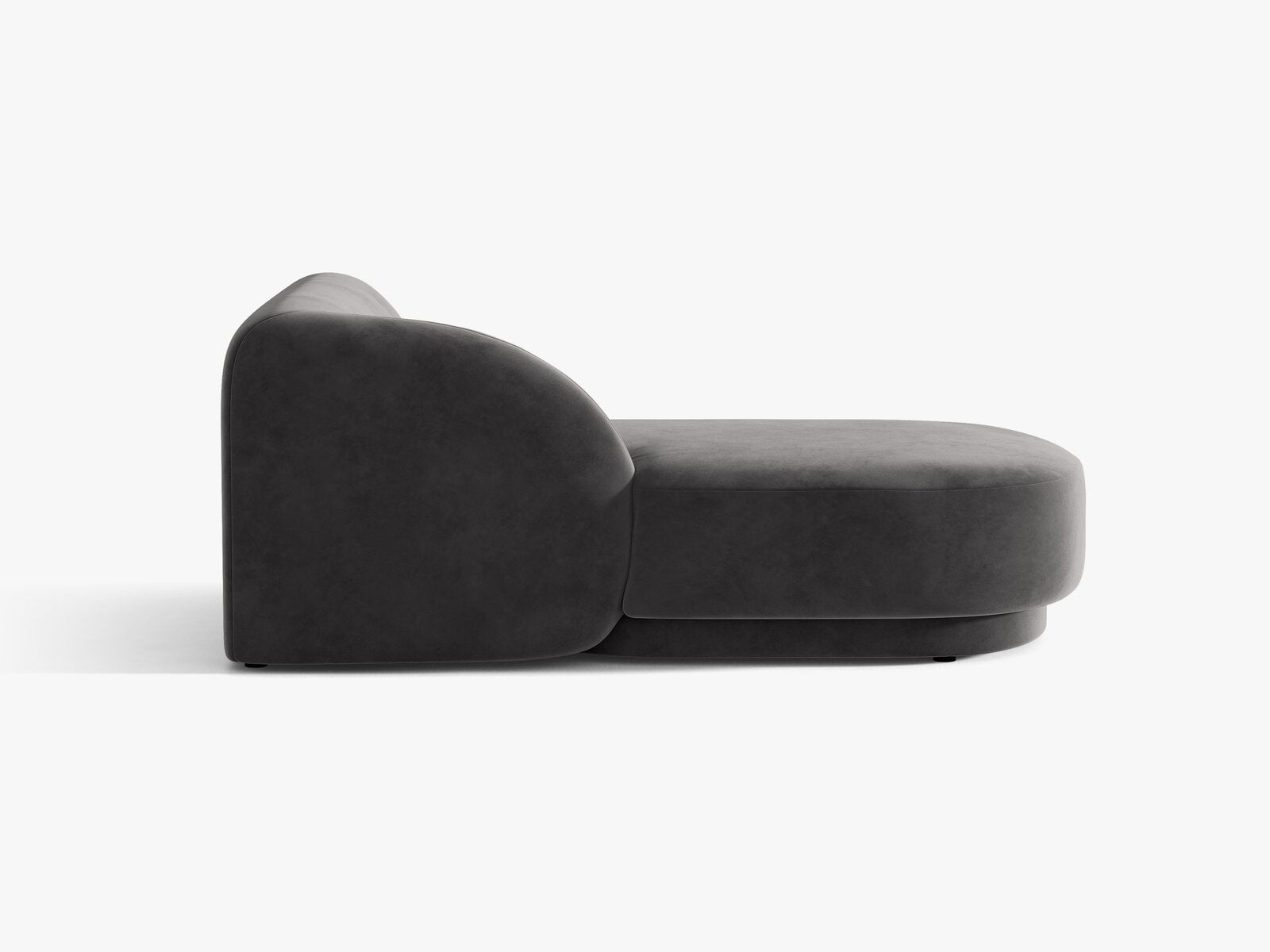 Micadoni Modul Miley 2-Sitzer Links Samt Bluvel Grau