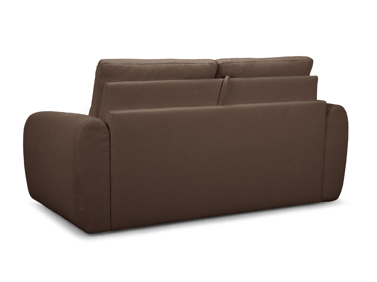 Bobochic Minorque Schlafsofa 2,5-Sitzer Chenille Braun, Liegefläche 160 × 200 cm