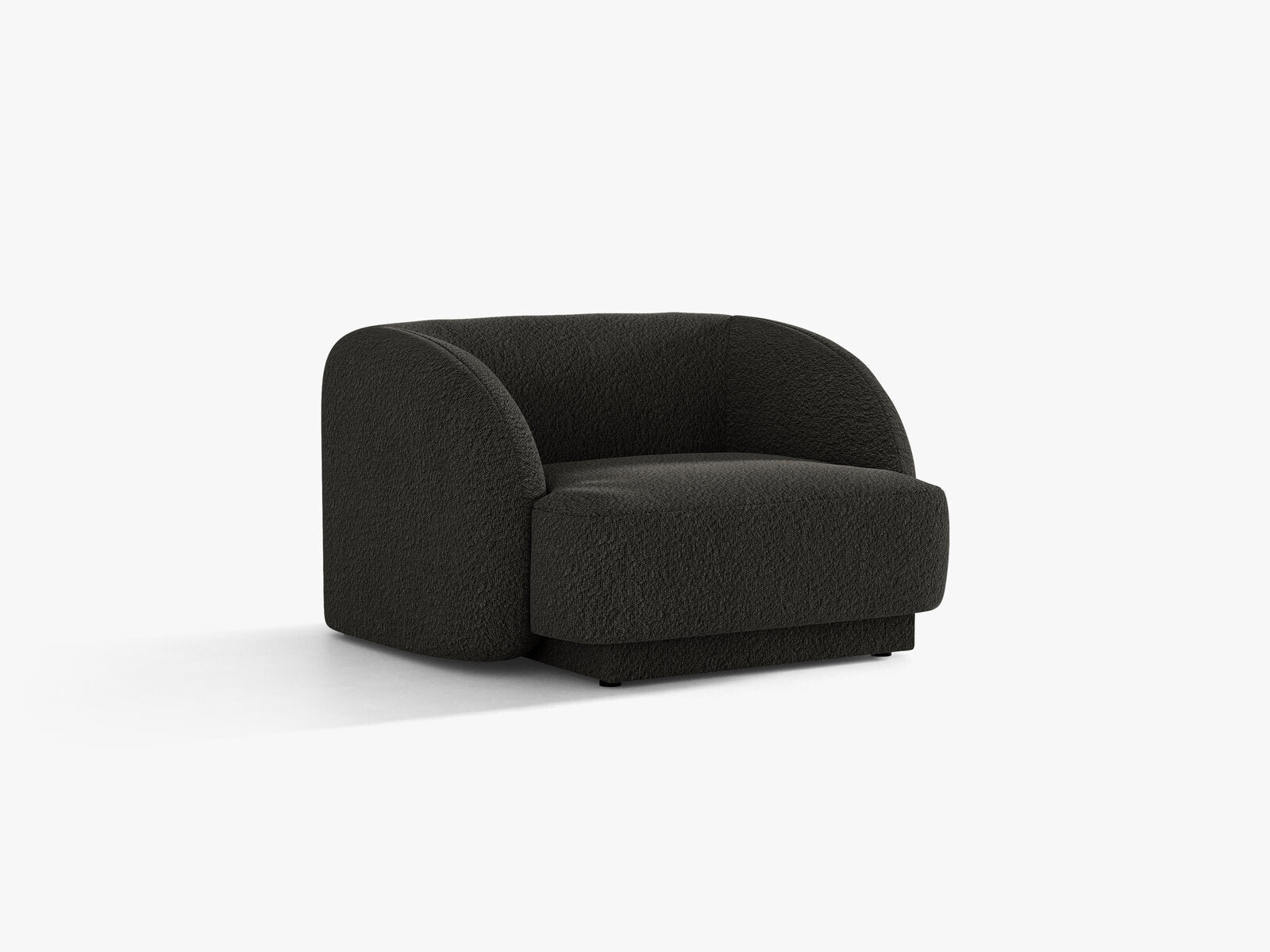 Micadoni Sessel Miley 1-Sitzer Boucle Baloo Braun