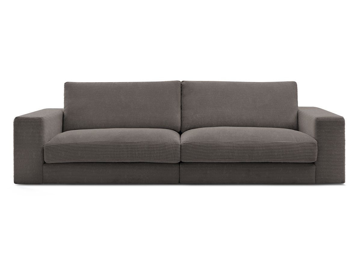 Bobochic Leonard Sofa 3-Sitzer 274 × 109 cm Strukturstoff Braun