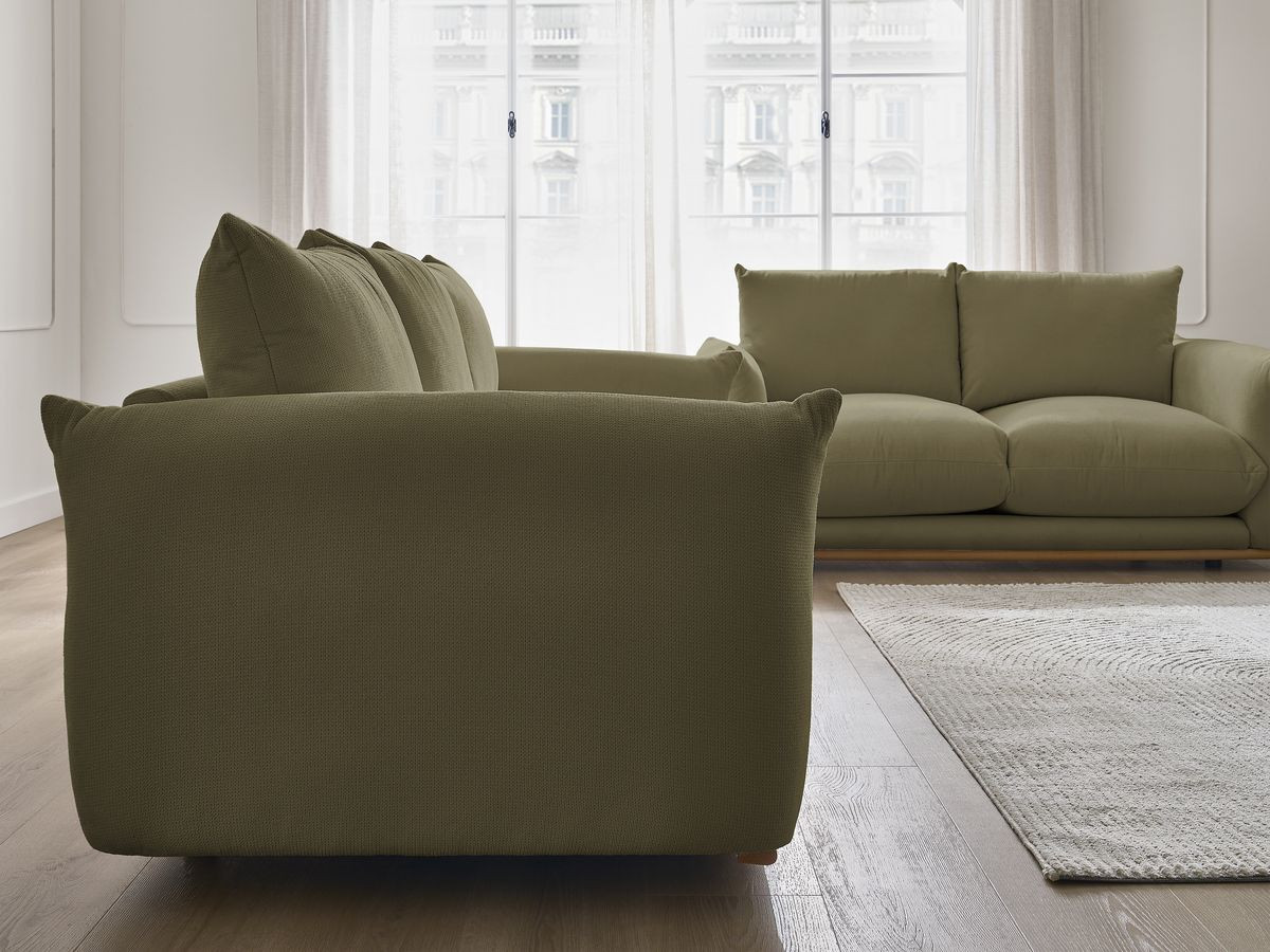 Bobochic Ernest Sofa 5-Sitzer Stoff Grün