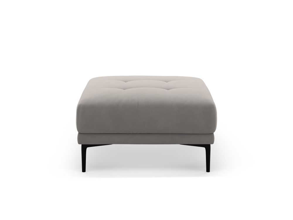 Cosmopolitan Design Pouf Lazio Samt Salvador Grau