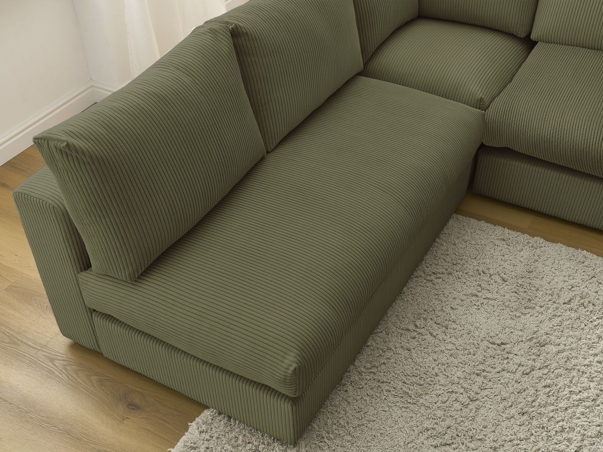 Bobochic Paris Ecksofa Cordsamt Grün