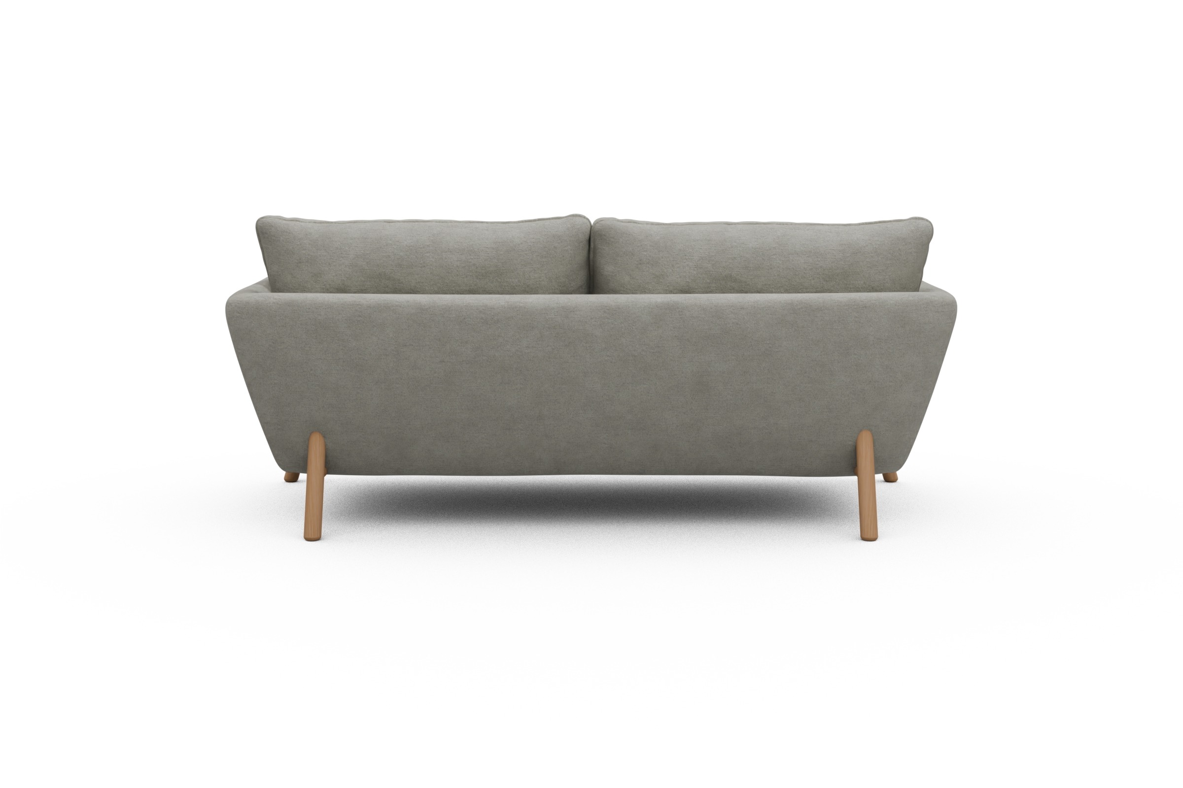 Sofa Emil 2-Sitzer Beinfarbe Eiche Natur Carreno-Moon-Stone-White