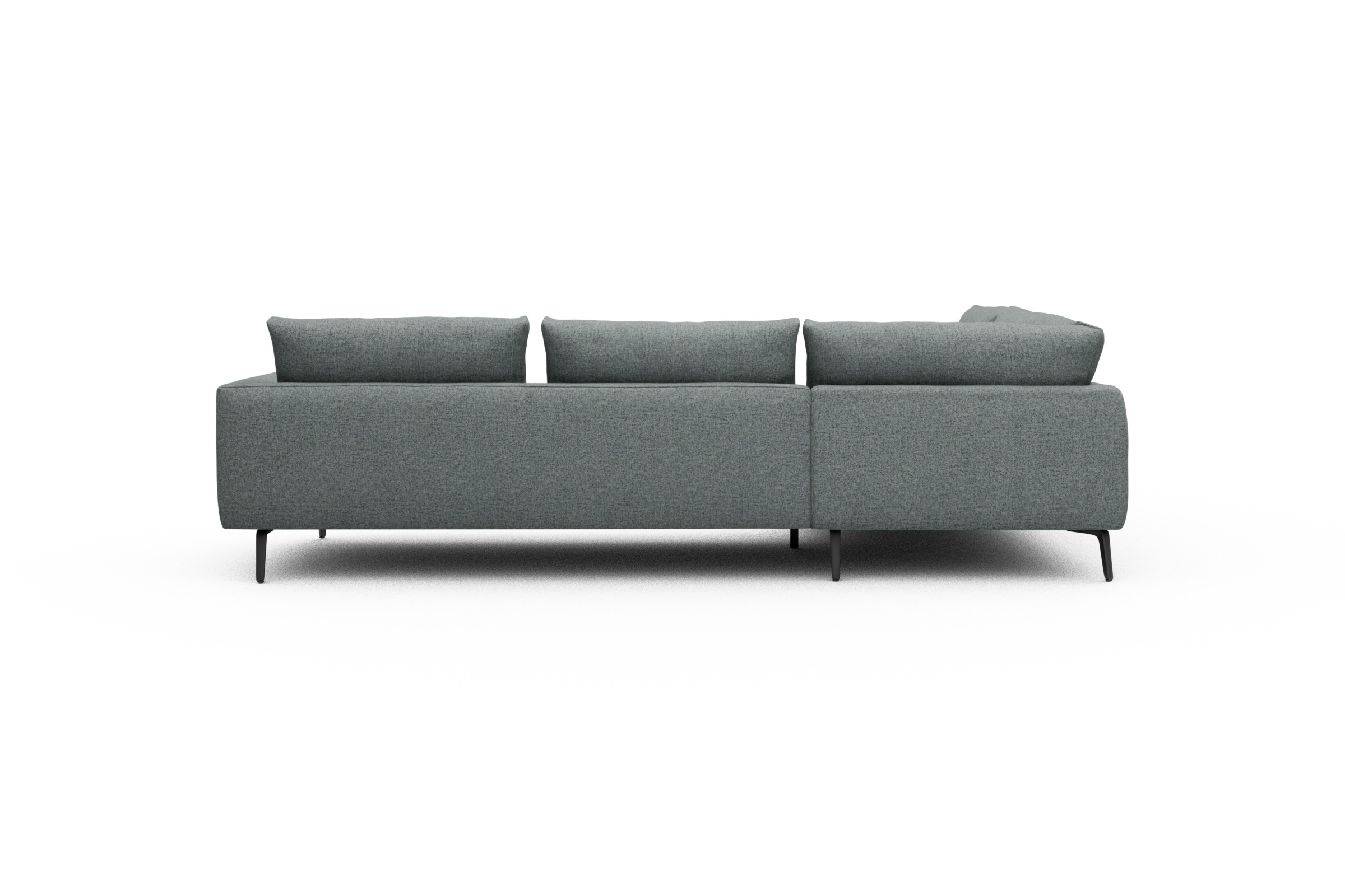 Ecksofa Karl Relax-Ecke links mit 2,5-Sitzer Casone-Light-Mixed-Green
