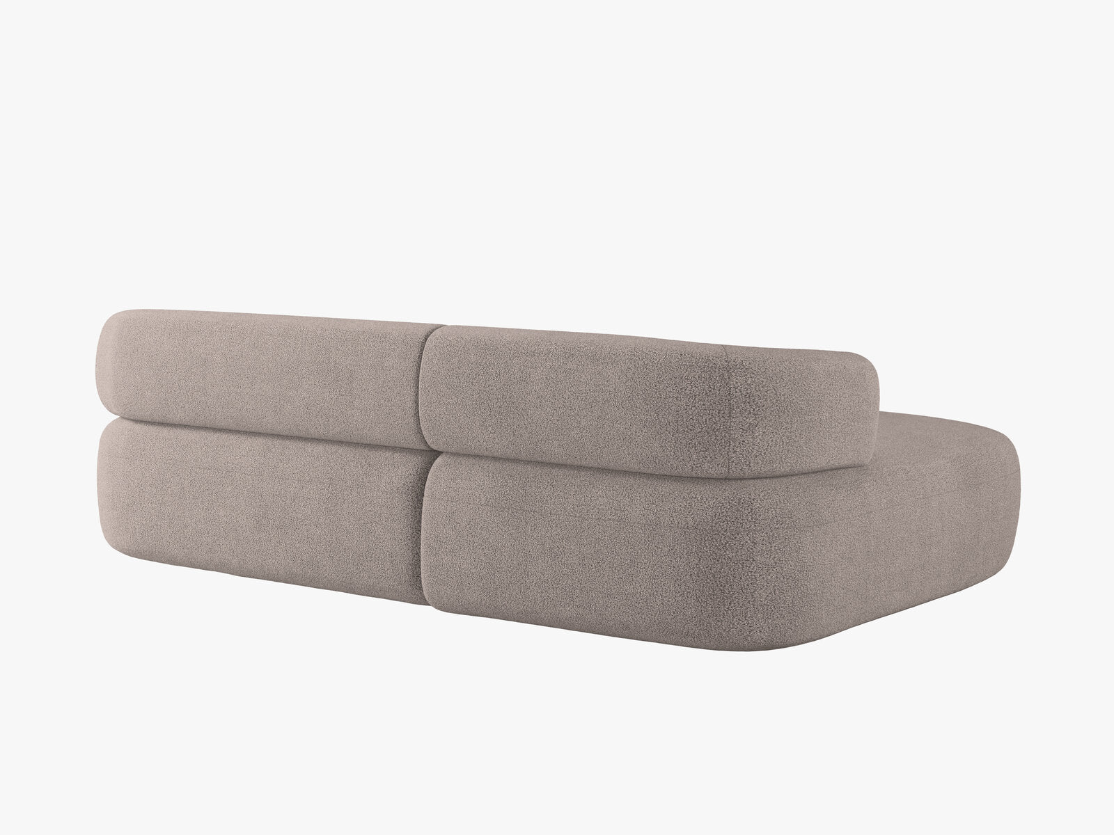 Micadoni 5-Sitzer Ecksofa Jenny Links Boucle Now or Never Hellbraun
