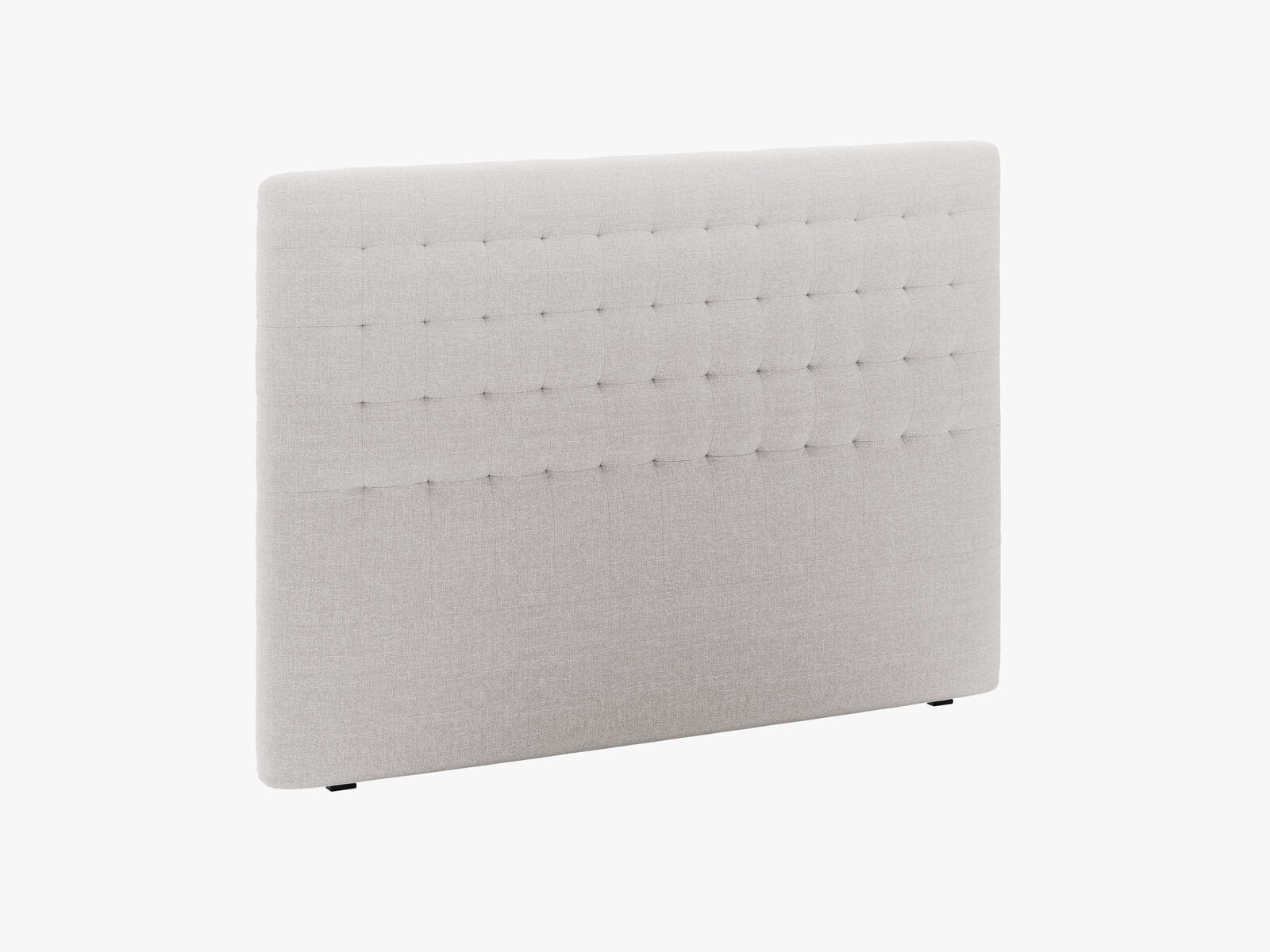 Micadoni Nova Samtiger Kopfteil 120 cm (H 120 cm) Strukturierter Stoff Liberty Hellgrau 180x120