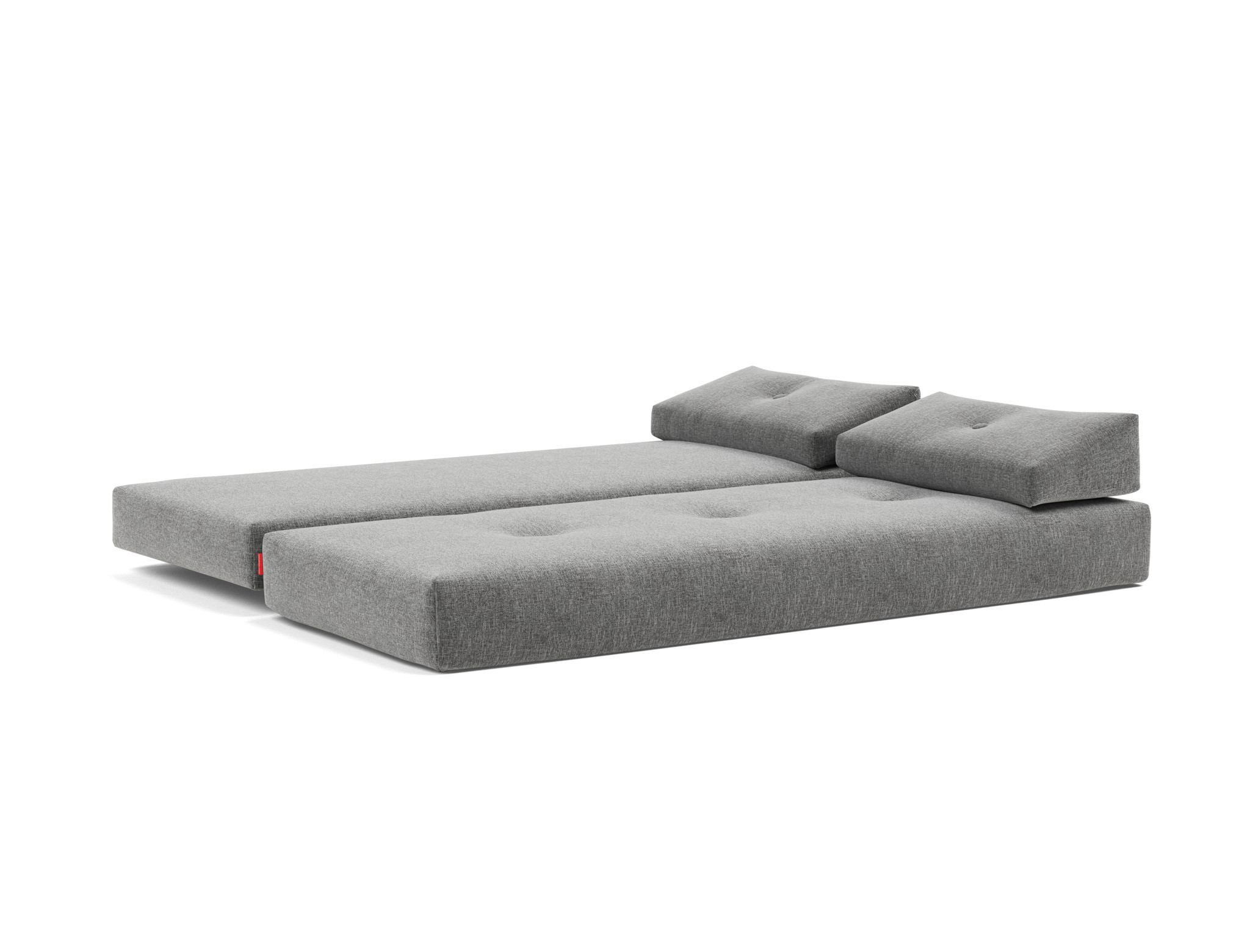 Tagesbett Sigmund Strukturierter Stoff Twist 563-Charcoal Beine Drip Eiche