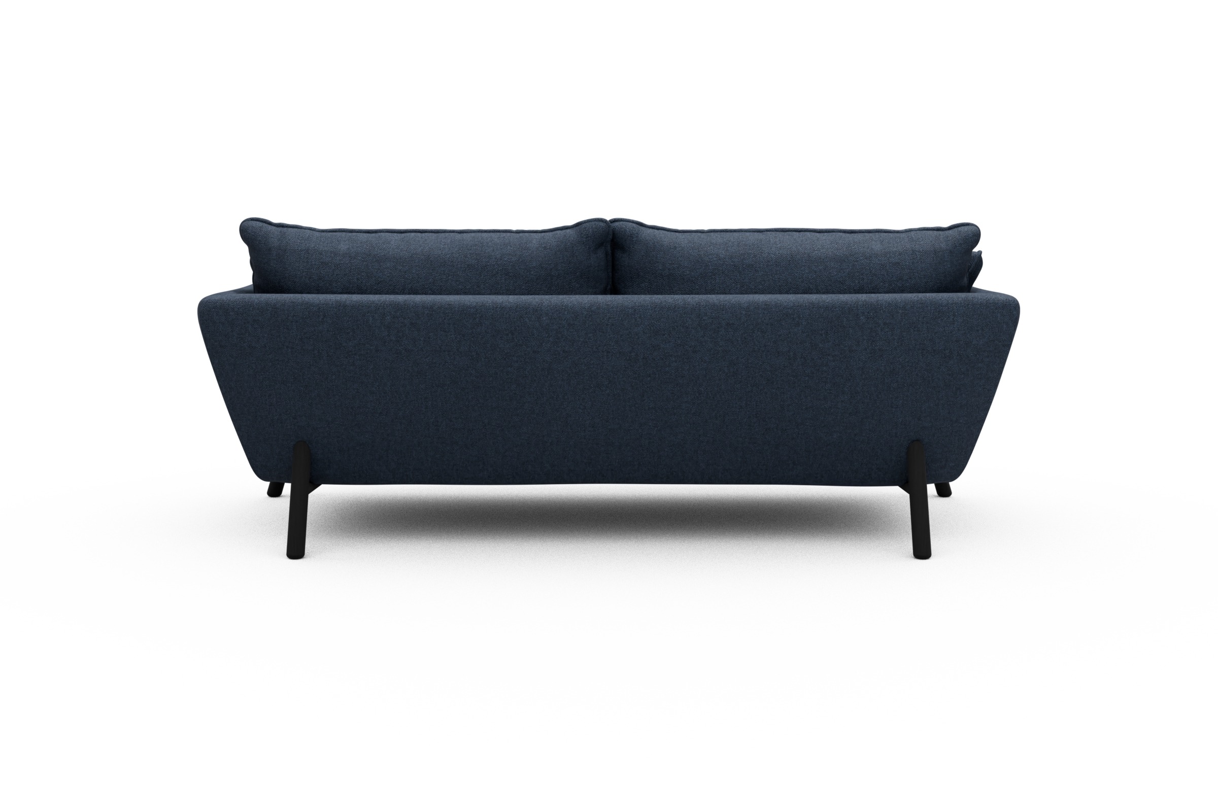 Sofa Emil PREMIUM 3-Sitzer Beinfarbe Eiche Schwarz Sama-Deep-Blue