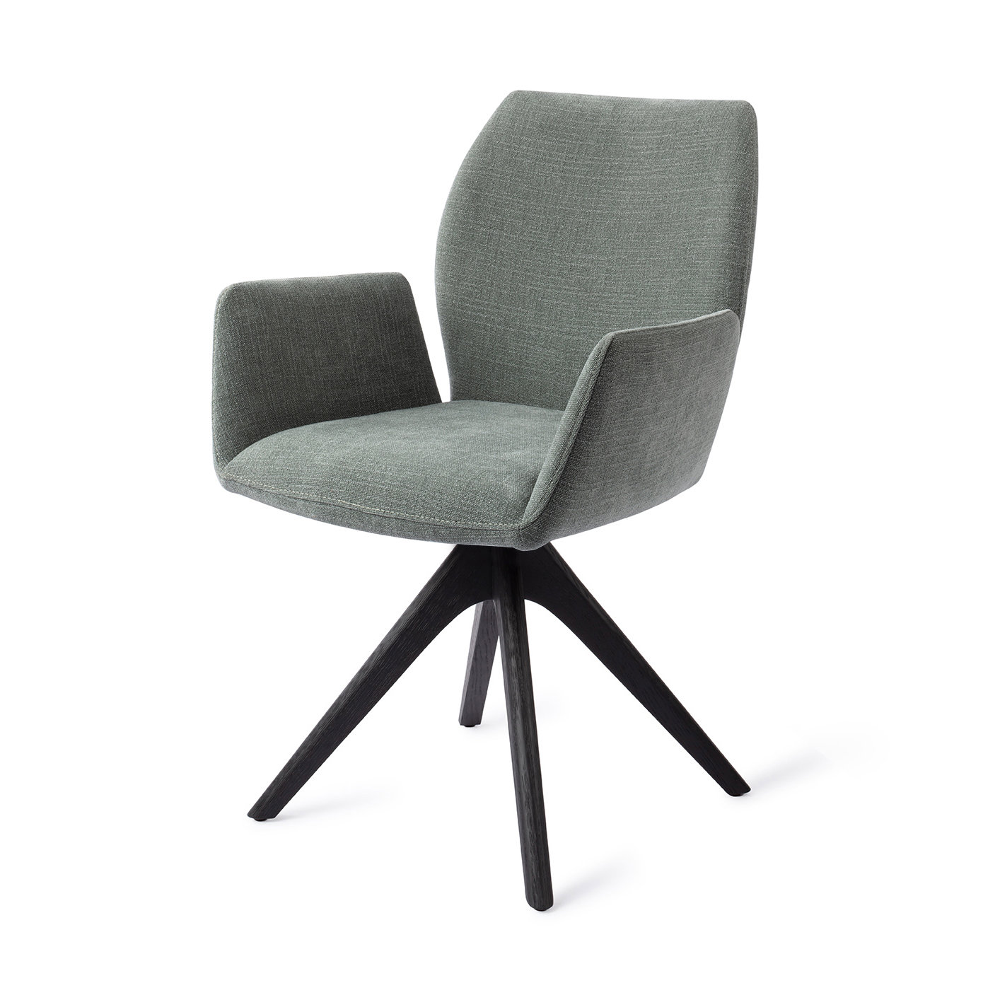 Jesper Home Esszimmerstuhl Misaki Breezy Blue Revolve Eiche Schwarz