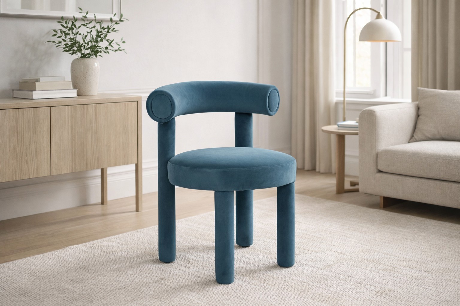 Livin Hill Polsterstuhl Leith 62 × 58 × 80 cm Tiefblau