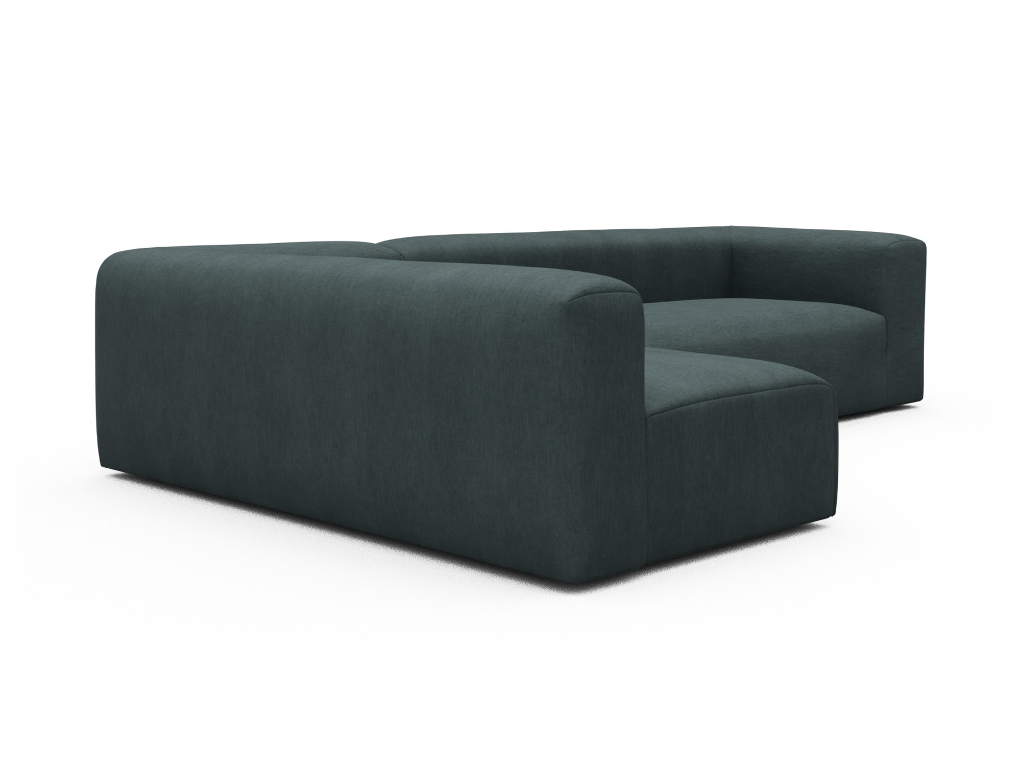 Skandi Home Ecksofa Fred 2x 2,5-Sitzer links offen Vivus-Blue moebelfaktor