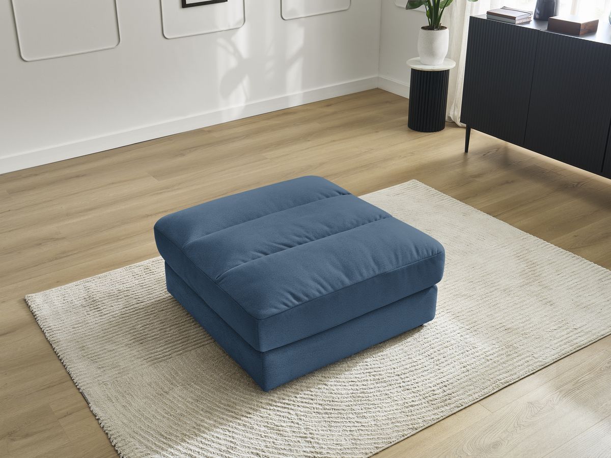 Bobochic Sierra Pouf Samt Dunkelblau