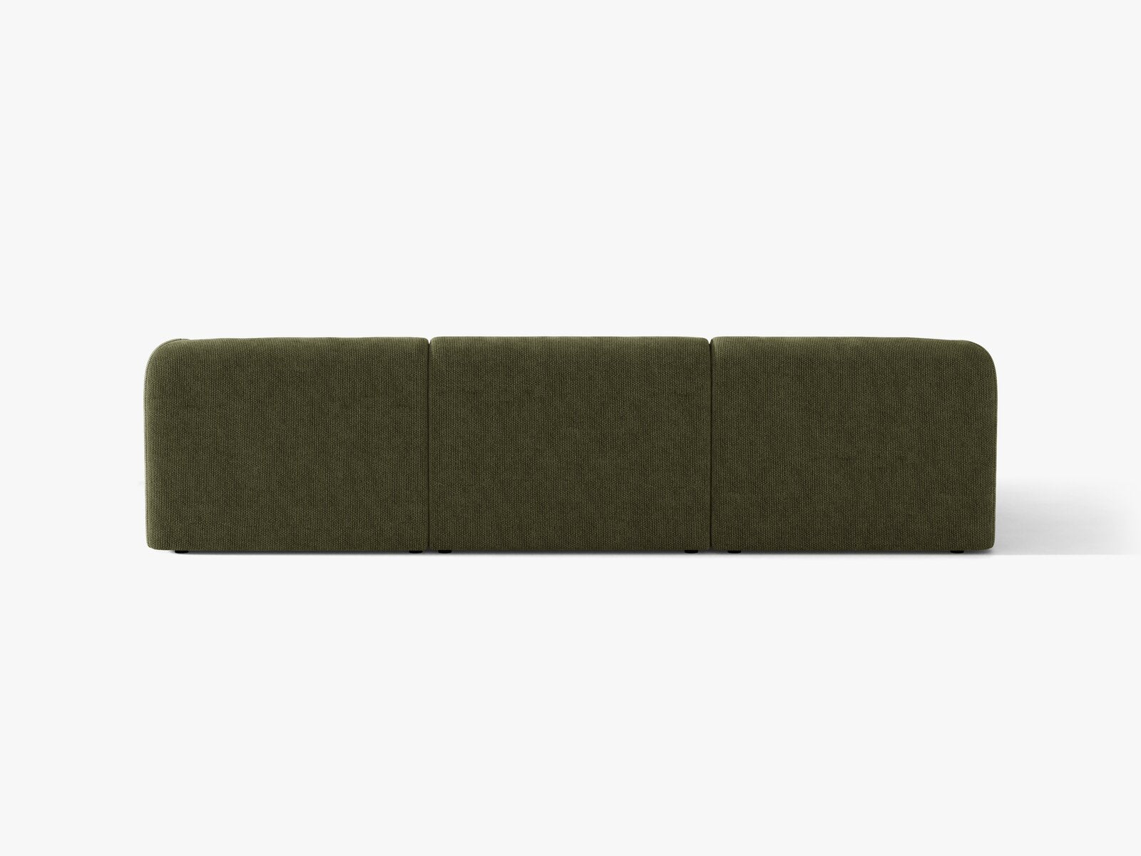 Micadoni Ecksofa Miley 4-Sitzer Chenille Eden Grün Links