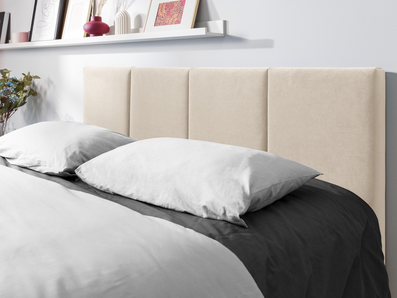 Micadoni Bett Pyla Samt Beige 160x200