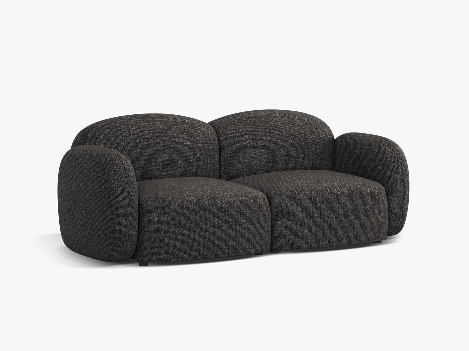 Micadoni Sofa Blair 2-Sitzer Chenille Eden Anthrazit