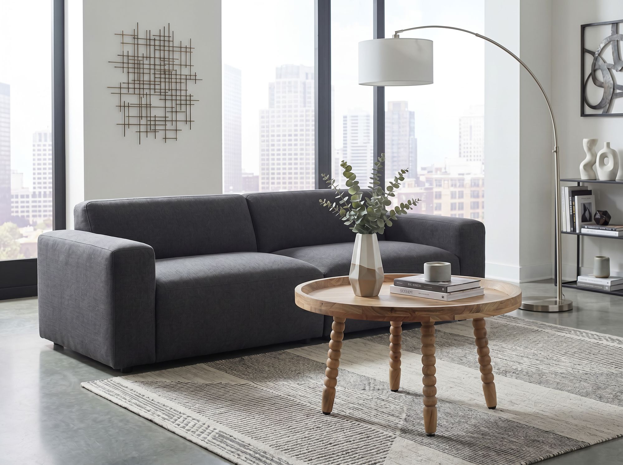 Couchtisch Vaksdal Massivholz Akazie Höhe 40 cm
