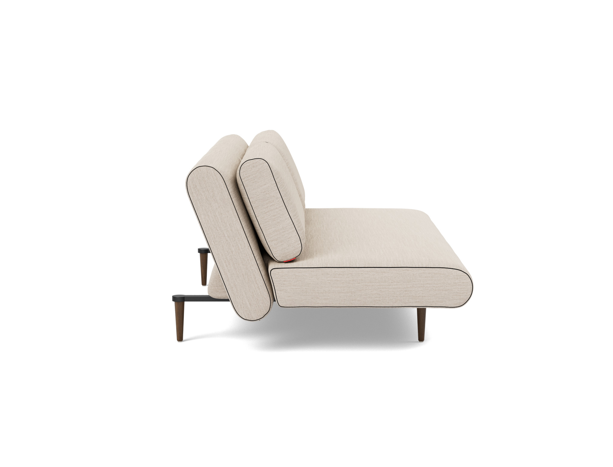 Schlafsofa Unfurl Lounger Webstoff Blida 612-Sand-Grey