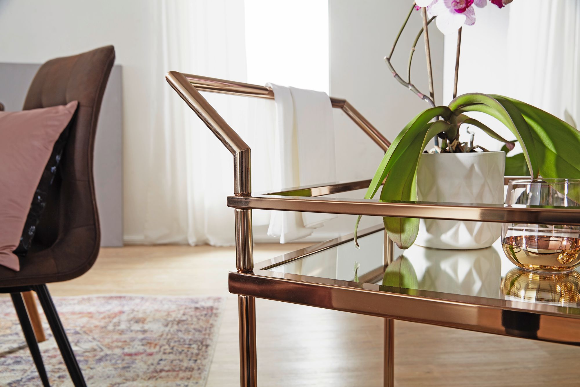Servierwagen Rindum Metall Gold 65,5 × 45 × 84 cm