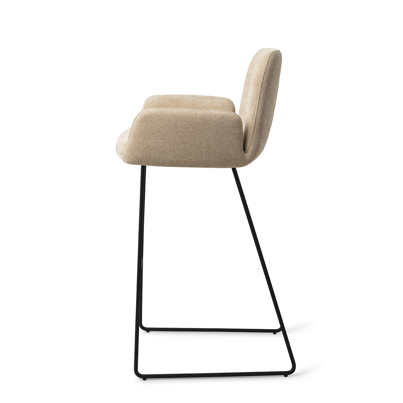 Jesper Home Barhocker Misaki Funky-Fudge Slide Schwarz Tresenhöhe (65cm)