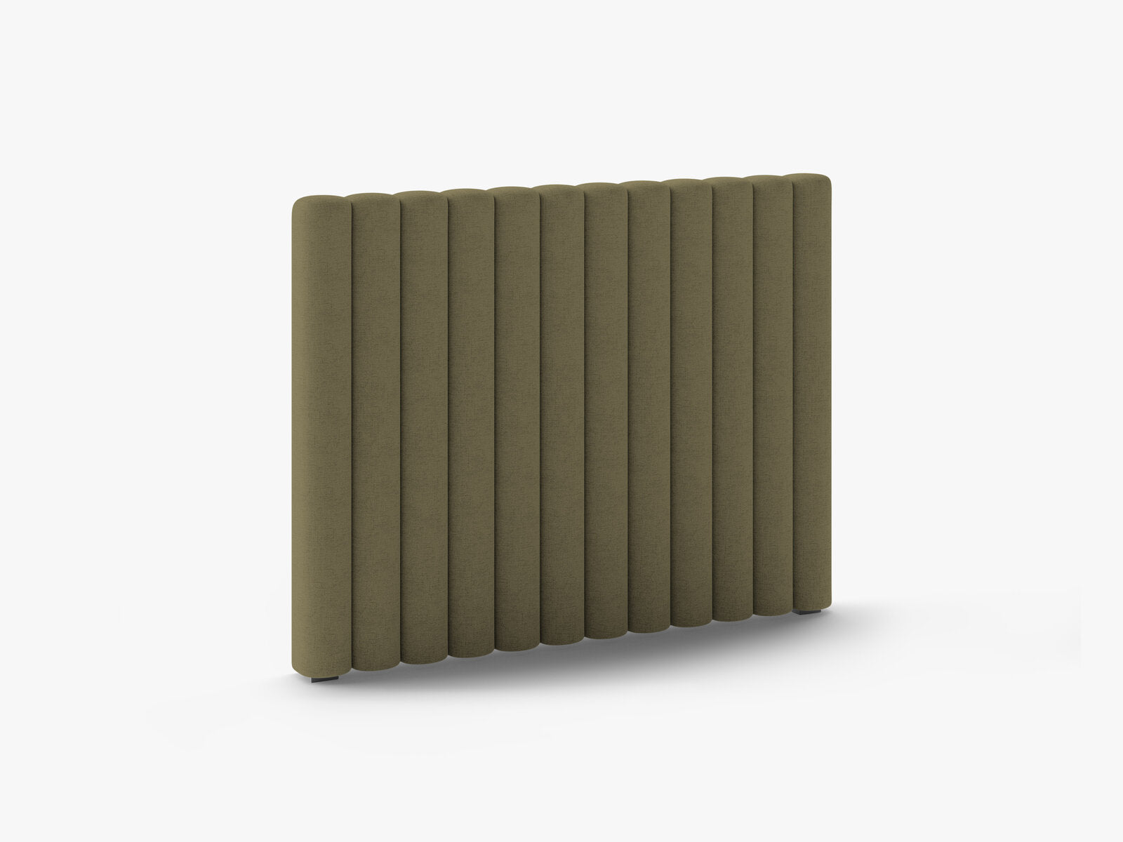 Micadoni Mistero Samtiger Kopfteil 80 cm Strukturierter Stoff Moly Grün 120x95