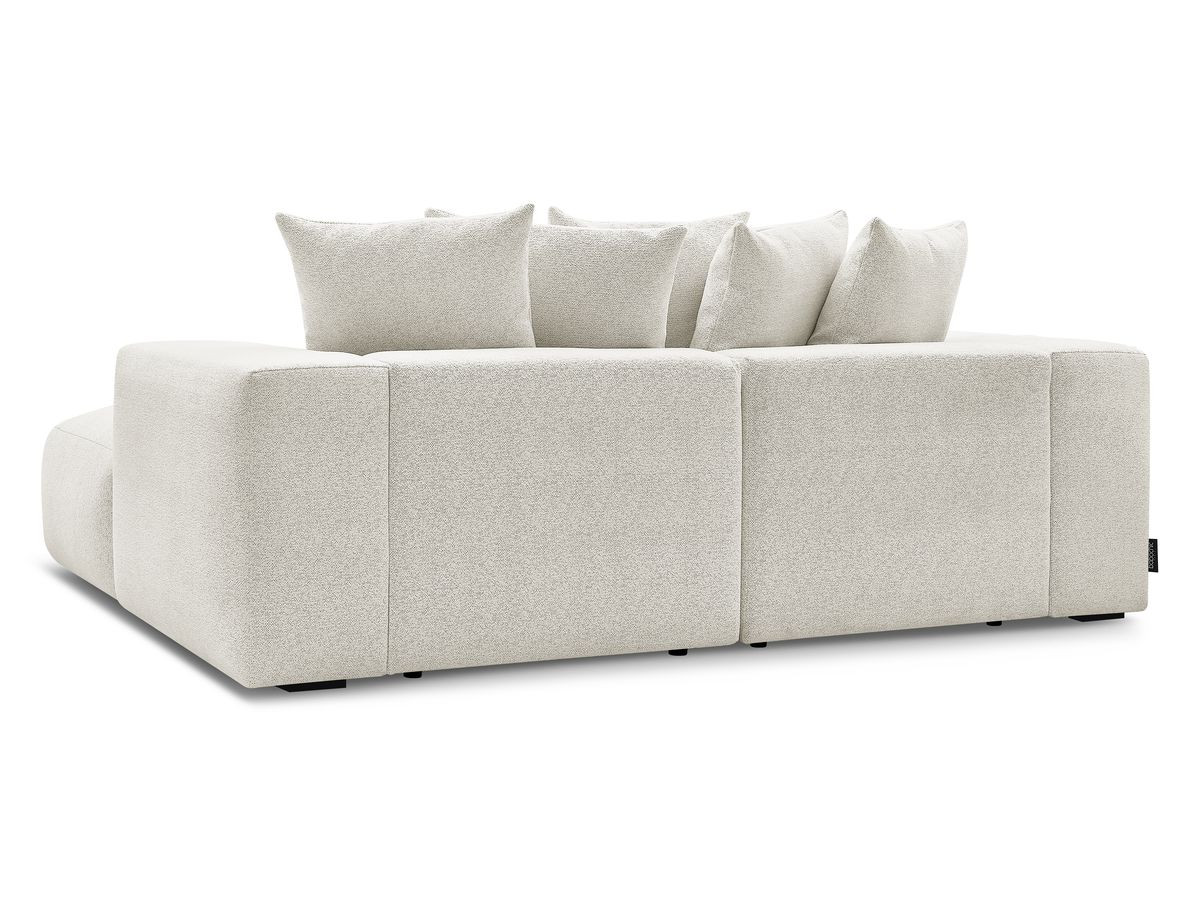 Bobochic Voltaire Sofa 4-Sitzer 248 × 170 cm Melange-Stoff Weiß