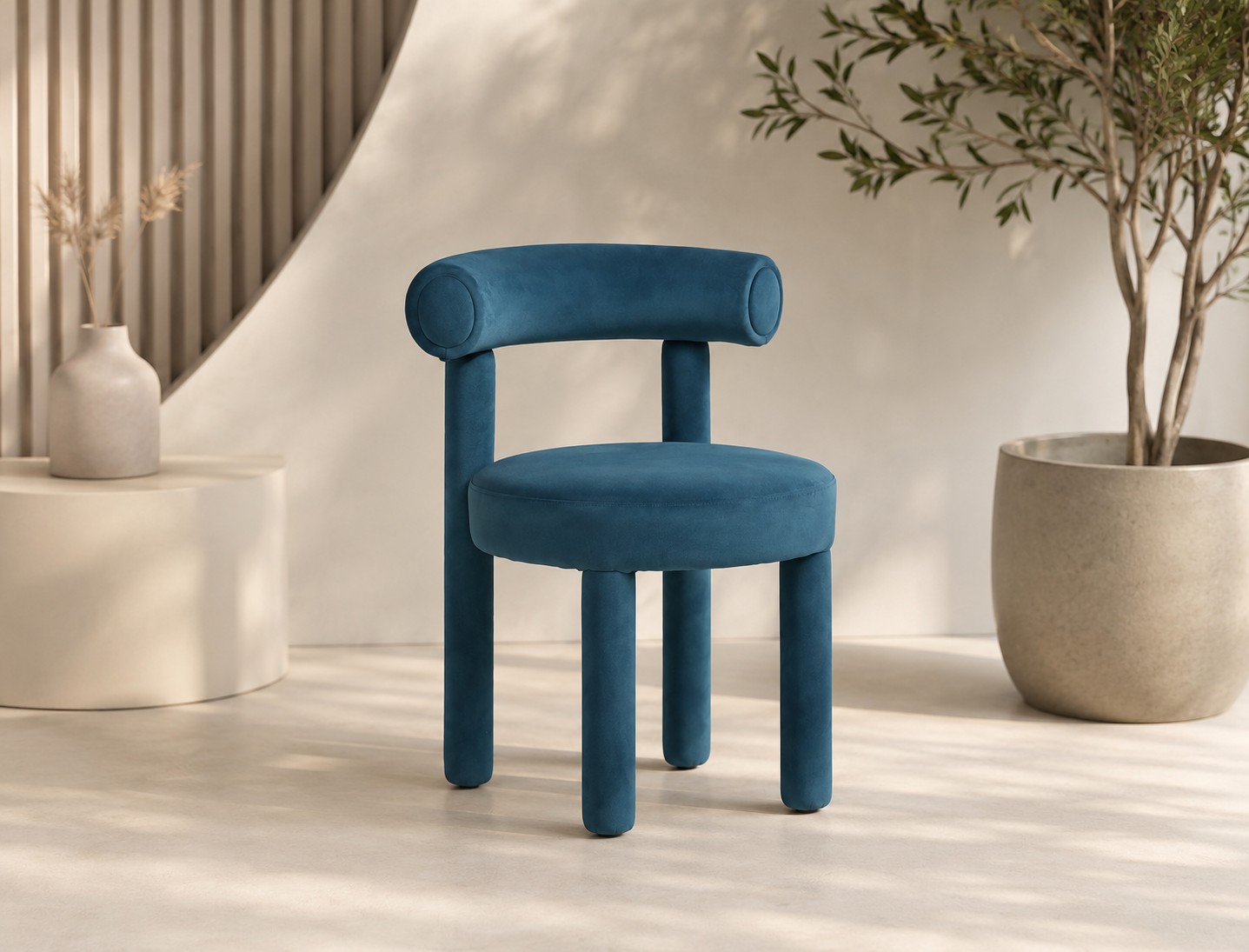 Livin Hill Polsterstuhl Leith 62 × 58 × 80 cm Tiefblau