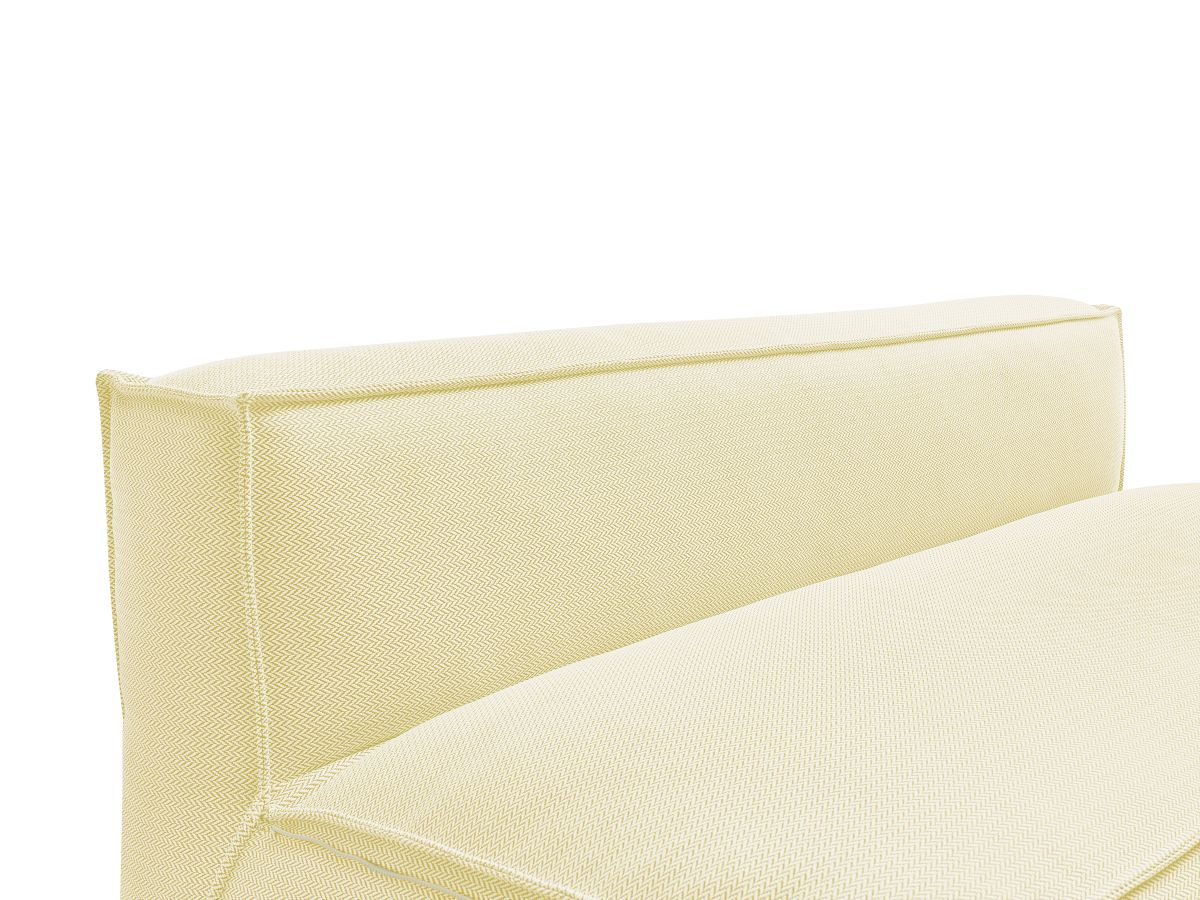 Bobochic Biarritz Sofamodul 2-Sitzer Melange-Stoff Gelb