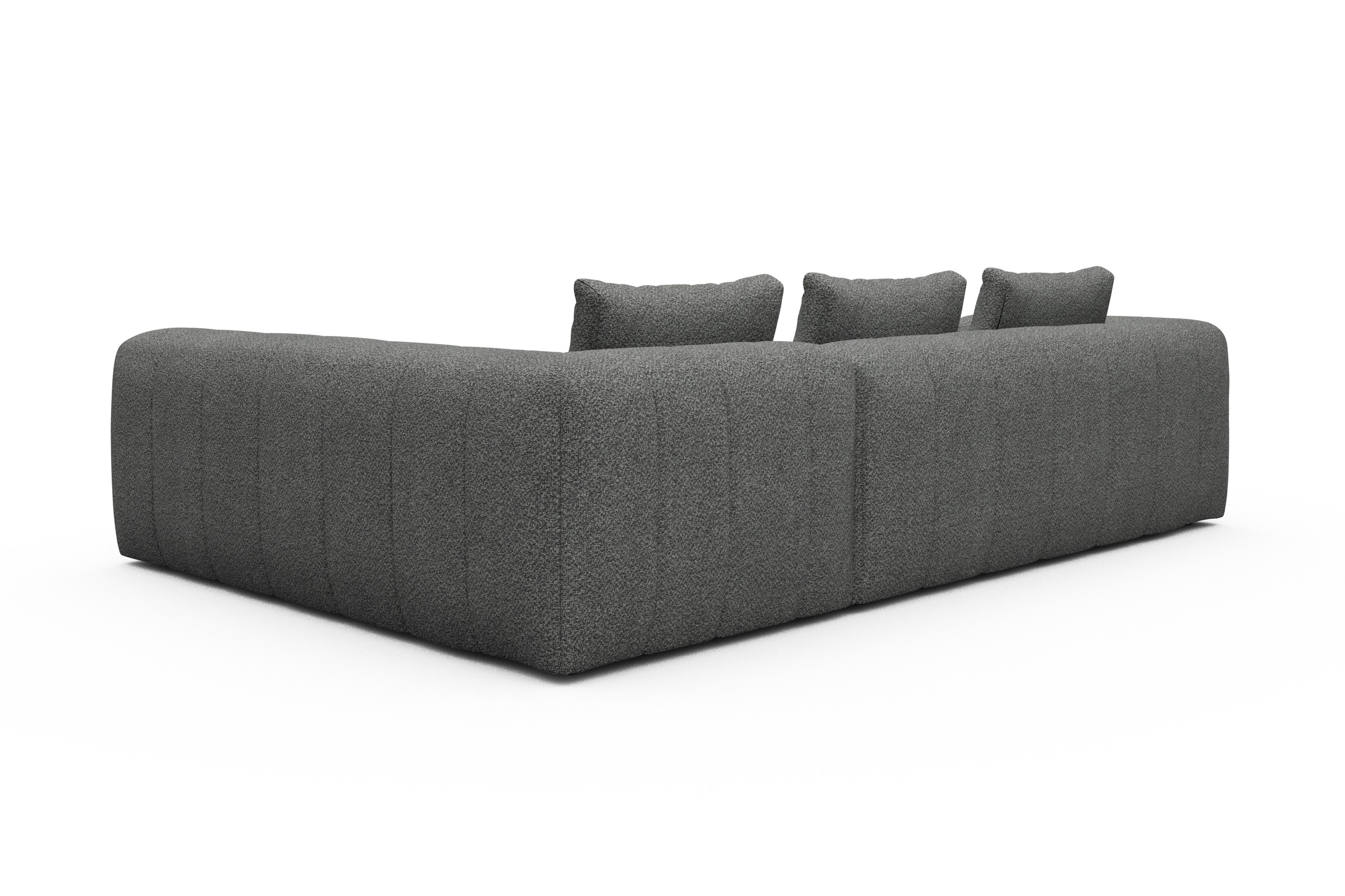 Ecksofa Hugo 2x 2,5-Sitzer Armlehne links Vanora-Warm-Grey