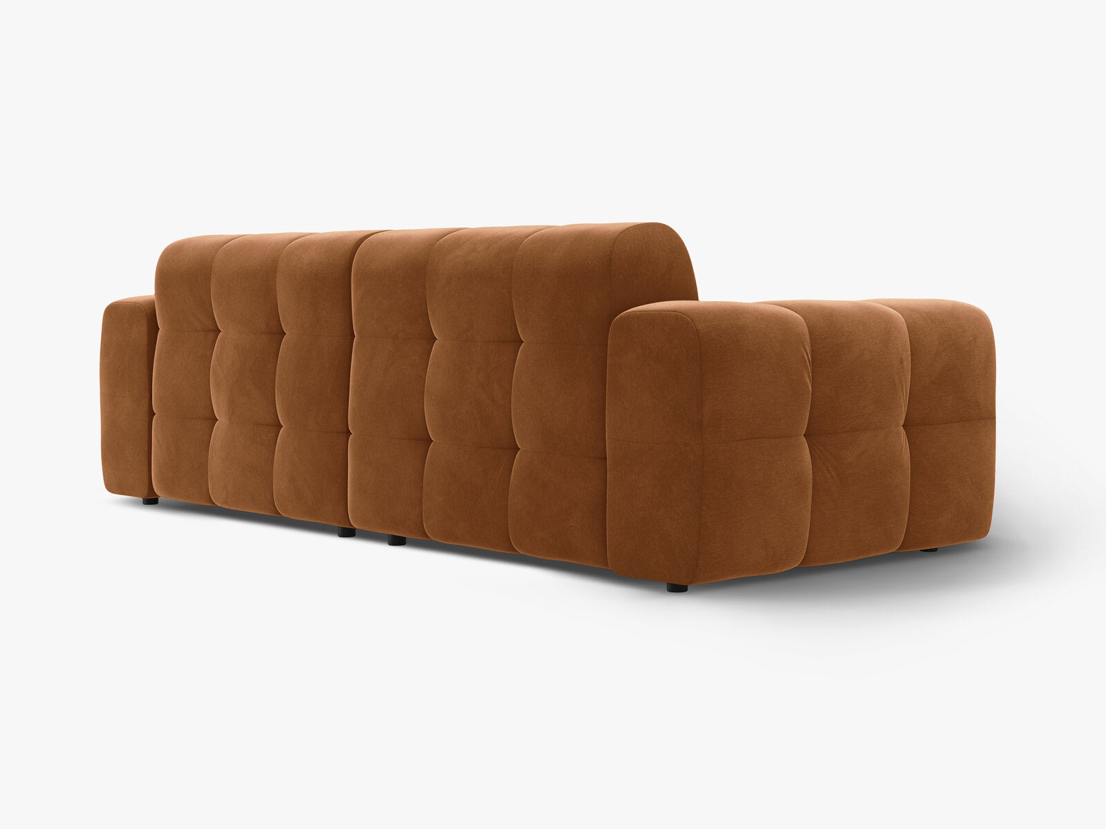 Micadoni Sofa Kendal 4-Sitzer Samt Kamel