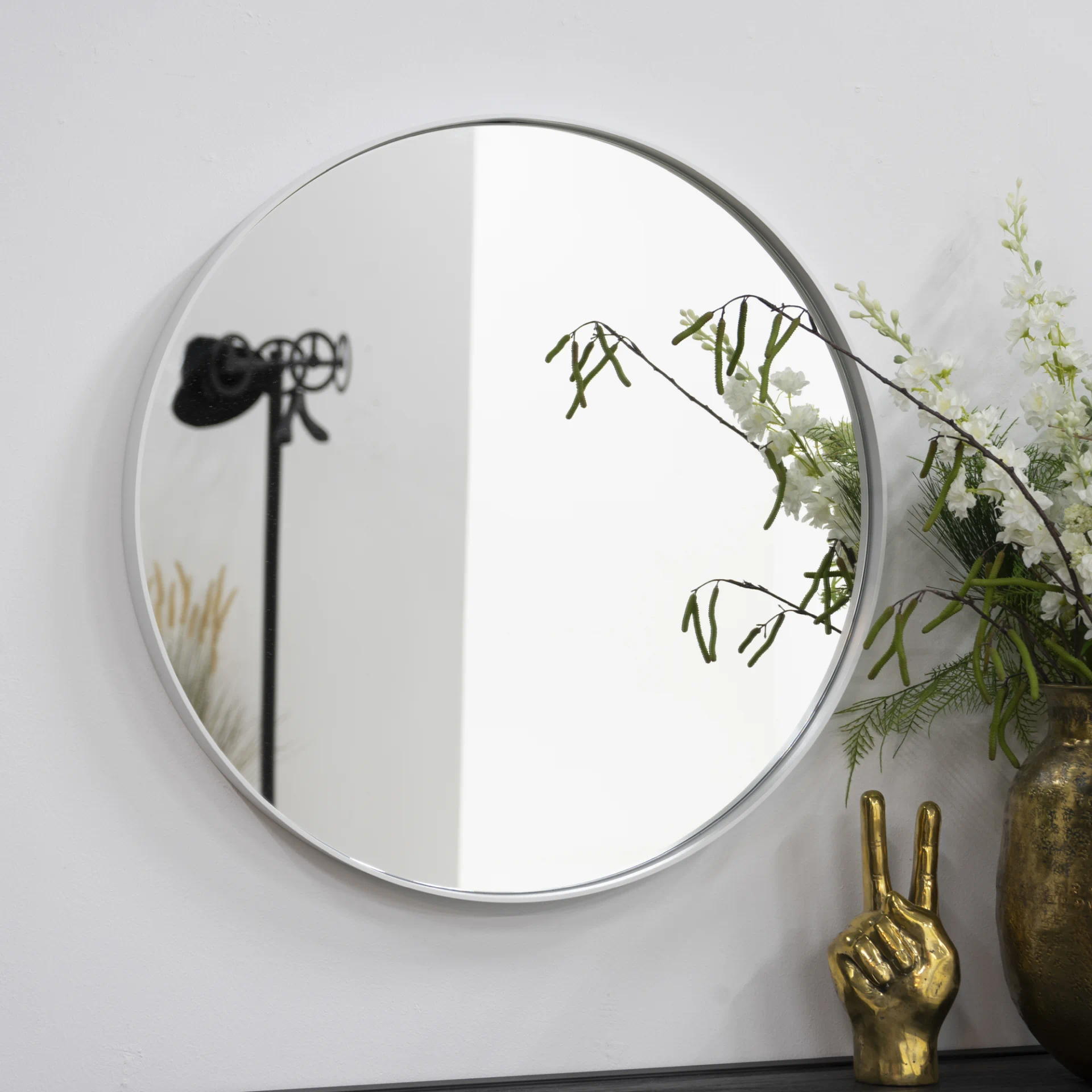 Spinder Design Spiegel Donna 3 Weiß