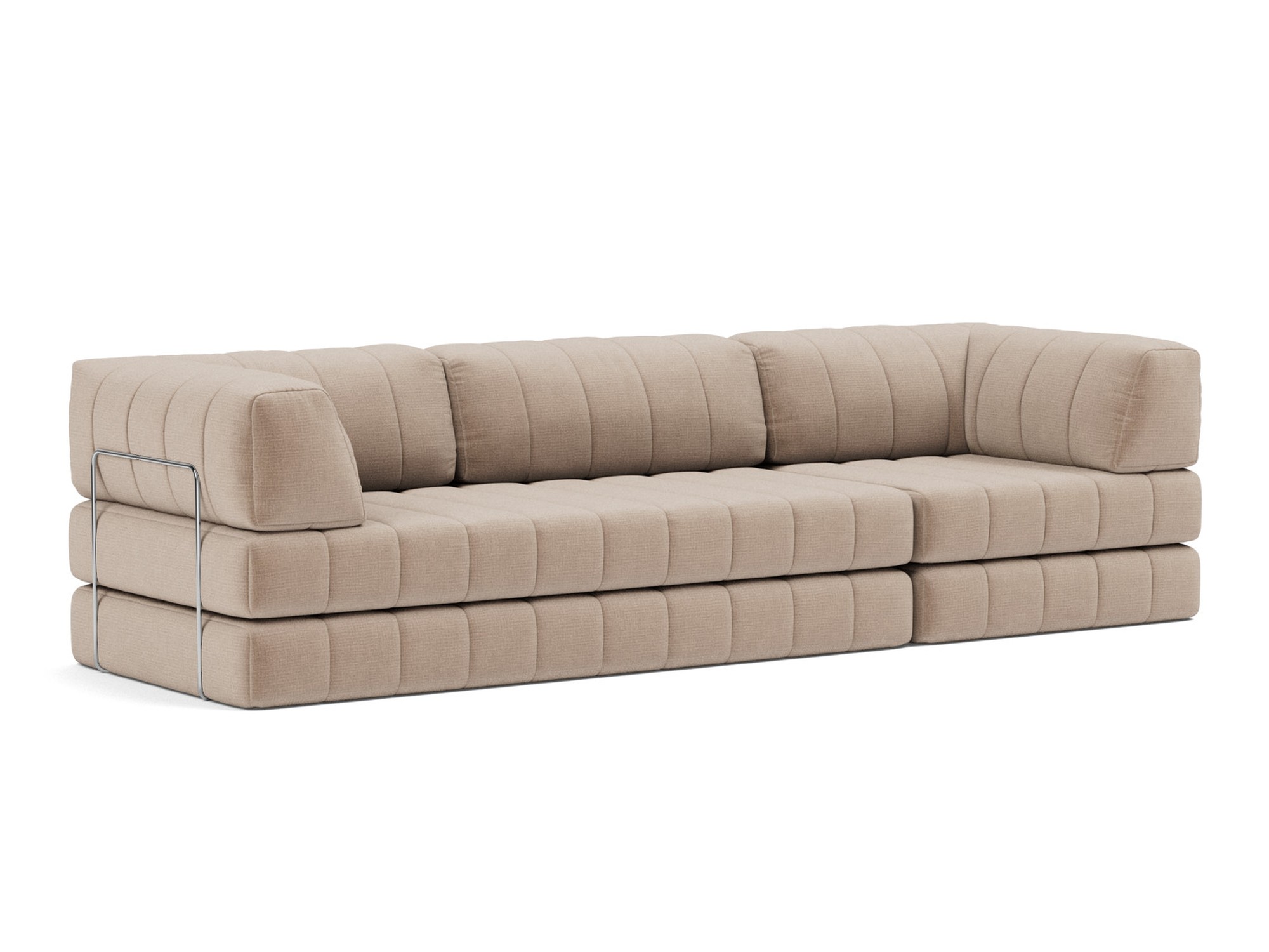 Schlafsofa CozyPad Grand mit Armlehnen Chenille Esina 417-Mocha