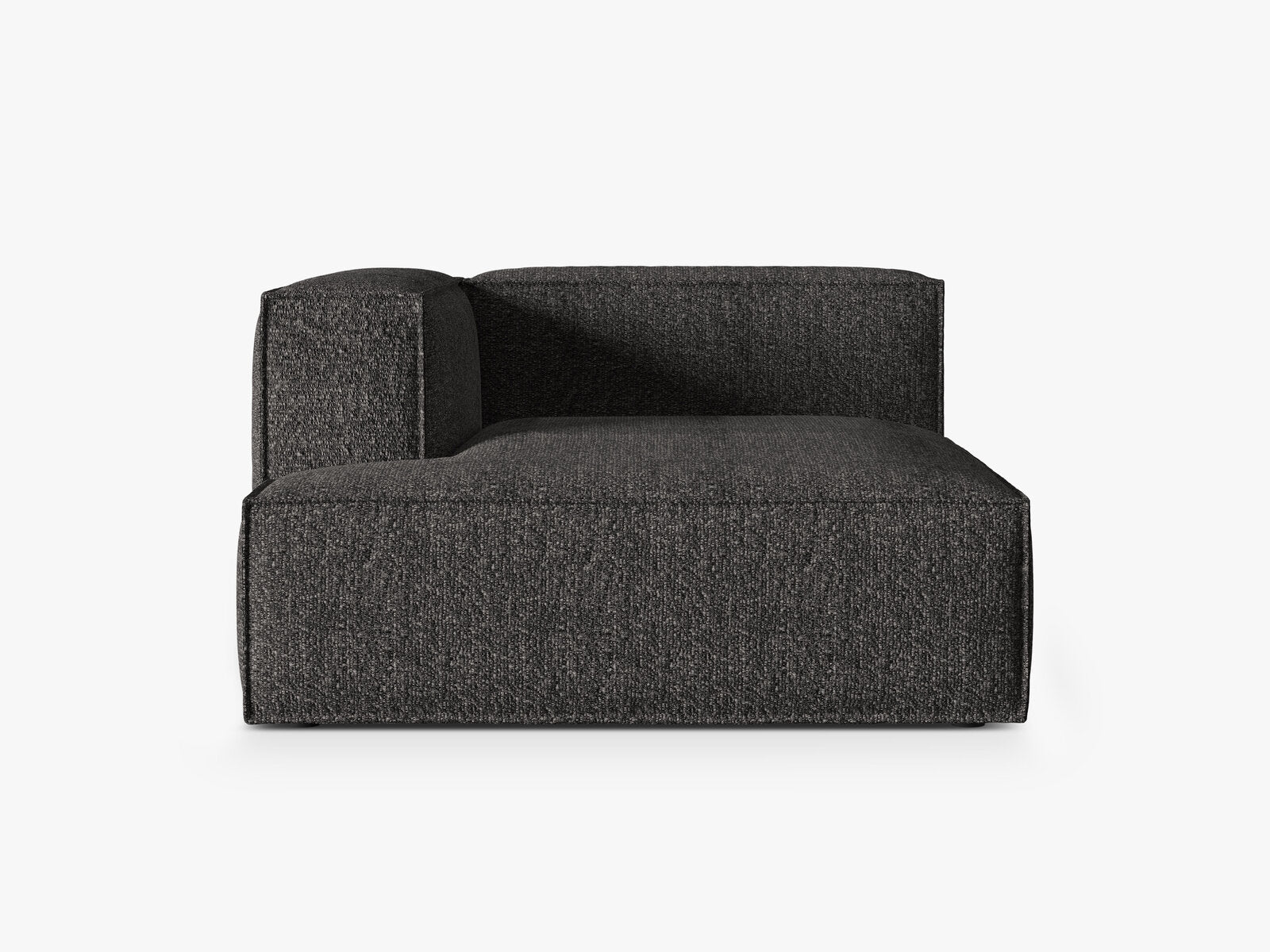 Micadoni Recamiere Nuria 1-Sitzer Links Boucle Anthrazit
