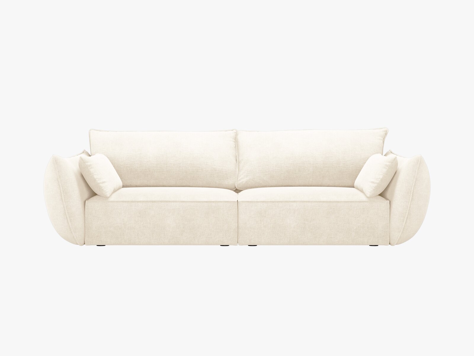 Micadoni Sofa Kaelle 3-Sitzer Chenille Over The Horizon Helles Beige