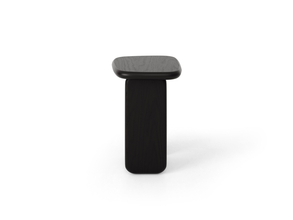 Cosmopolitan Design Couchtisch Sora 37 x 32 cm Schwarze Eiche