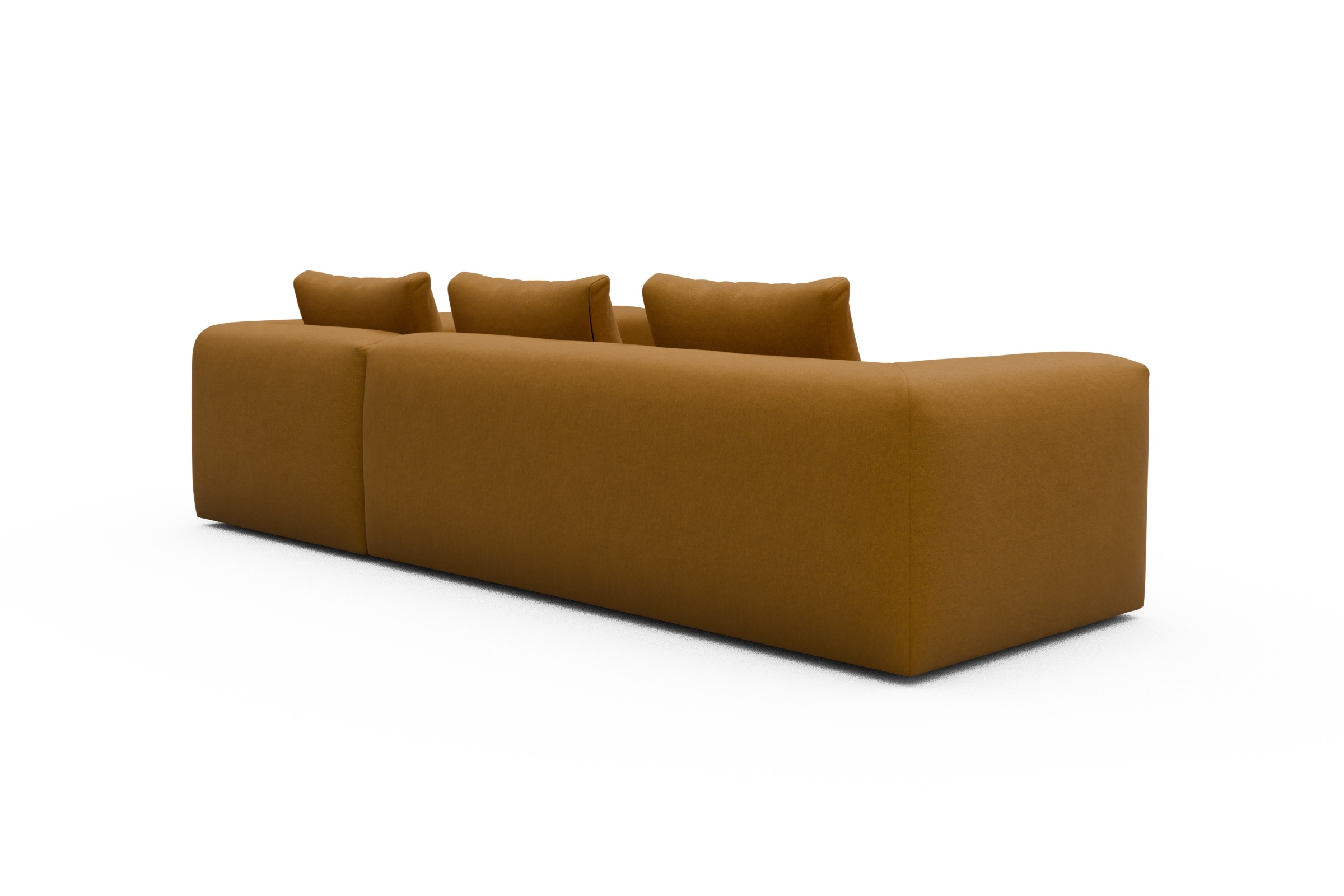 Ecksofa Fred 2x 2,5-Sitzer rechts offen Satya-Ocre