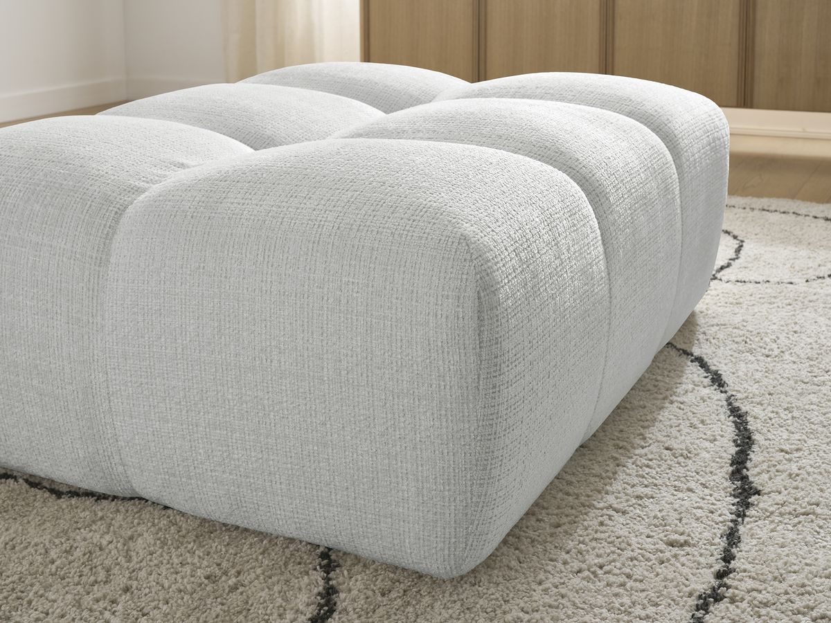 Bobochic Anakin Pouf Strukturstoff Hellgrau
