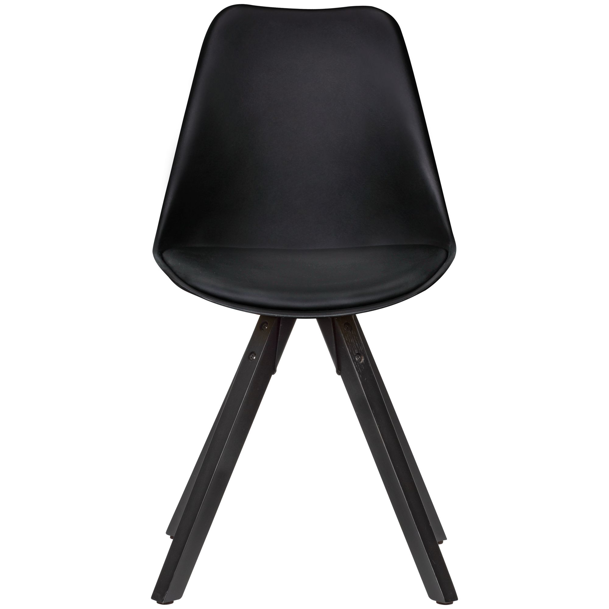 Esszimmerstuhl Vamdrup Kunstleder Schwarz 49 × 52 × 87 cm