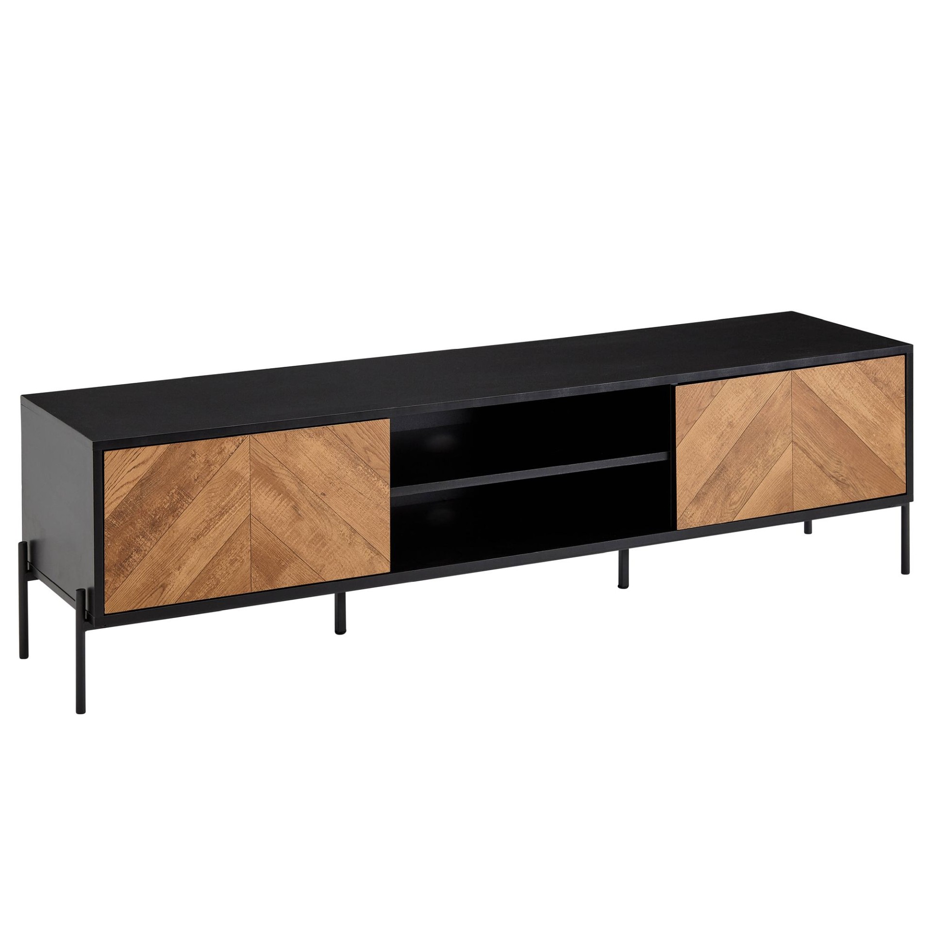 TV-Board Etelhem Schwarz 163 × 40 × 45 cm