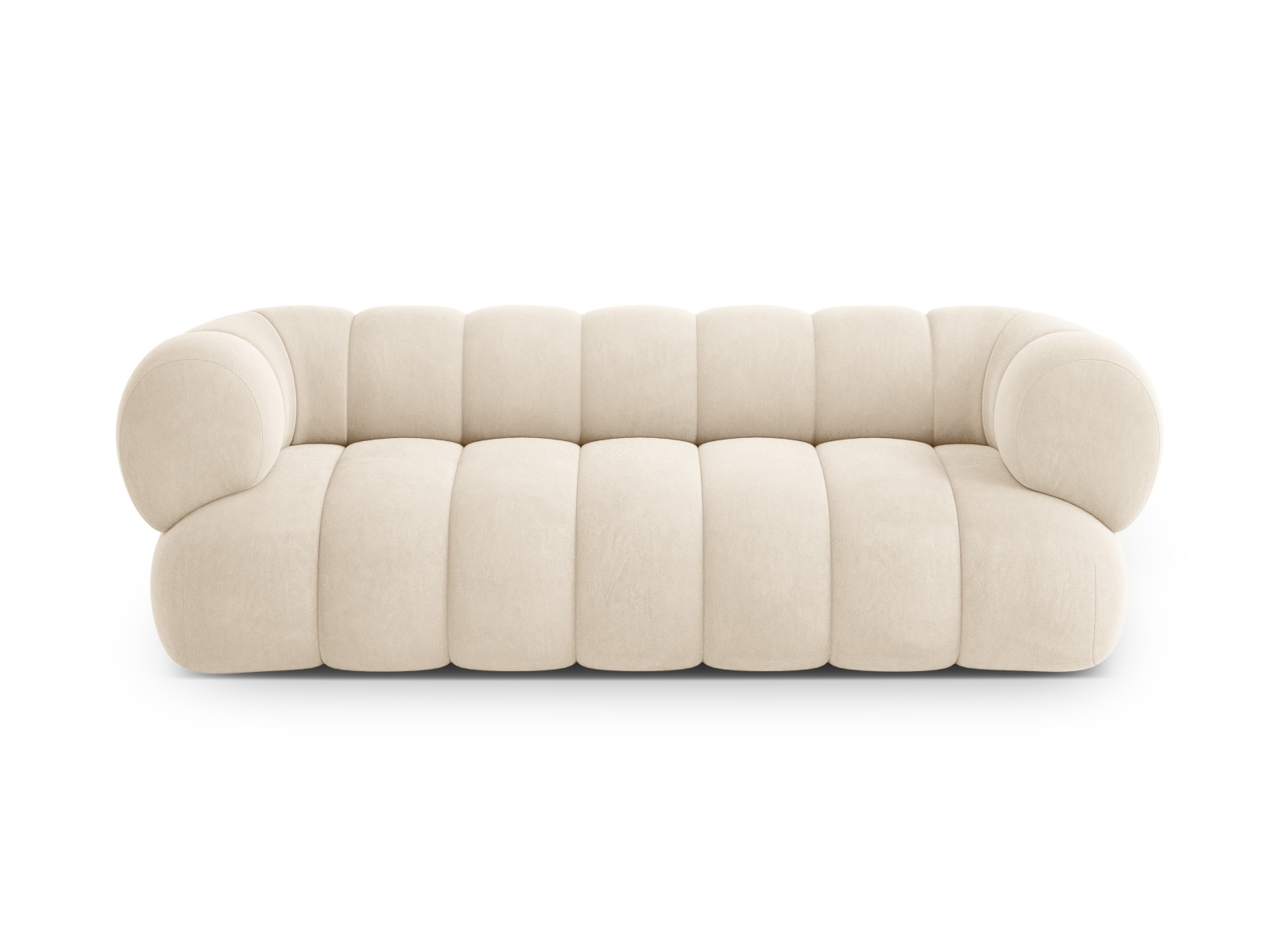 Cosmopolitan Design Sofa Koge 3-Sitzer Samt Vogue Helles Beige