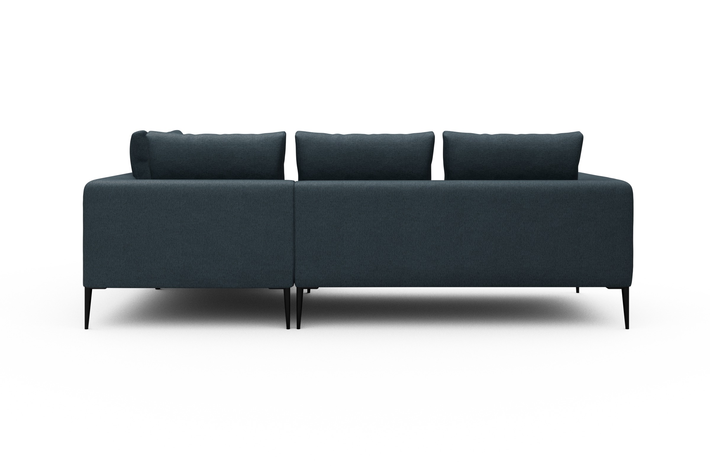 Ecksofa Paul Relax-Ecke rechts mit 2-Sitzer Denari-Royal-Blue