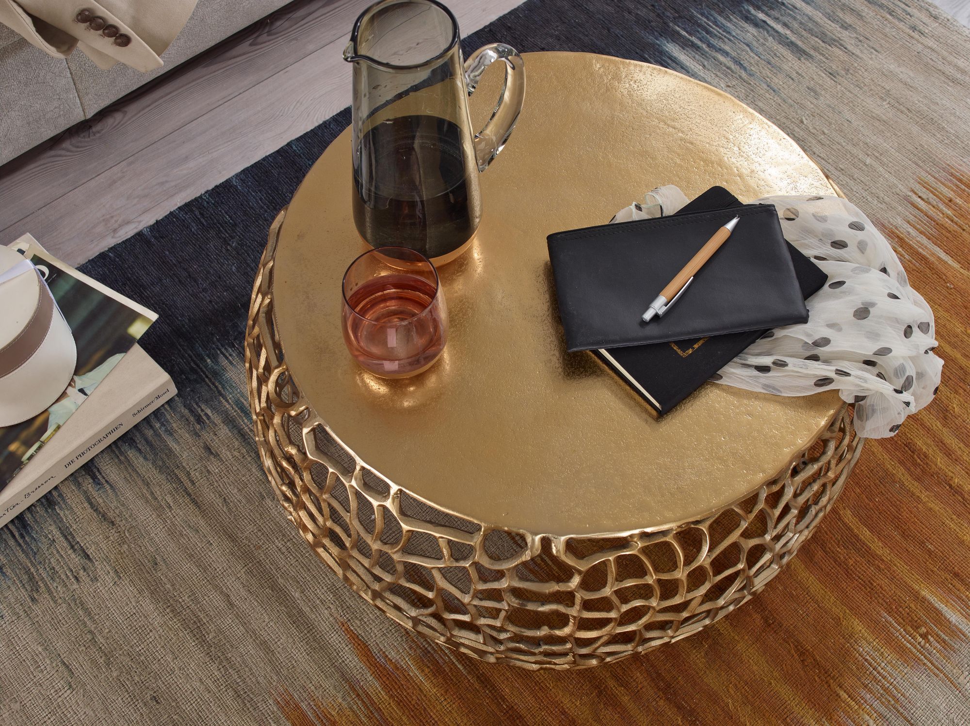 Couchtisch Brekke Gold Ø 66 × H 30 cm