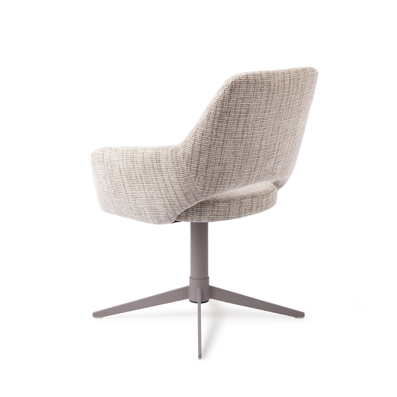 Jesper Home Esszimmerstuhl Yanai Caramel Grid Quad Grau
