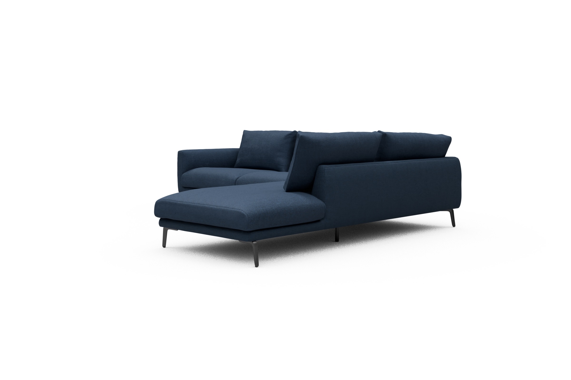 Ecksofa Karl Relax-Ecke rechts mit 2,5-Sitzer Weda-Blue