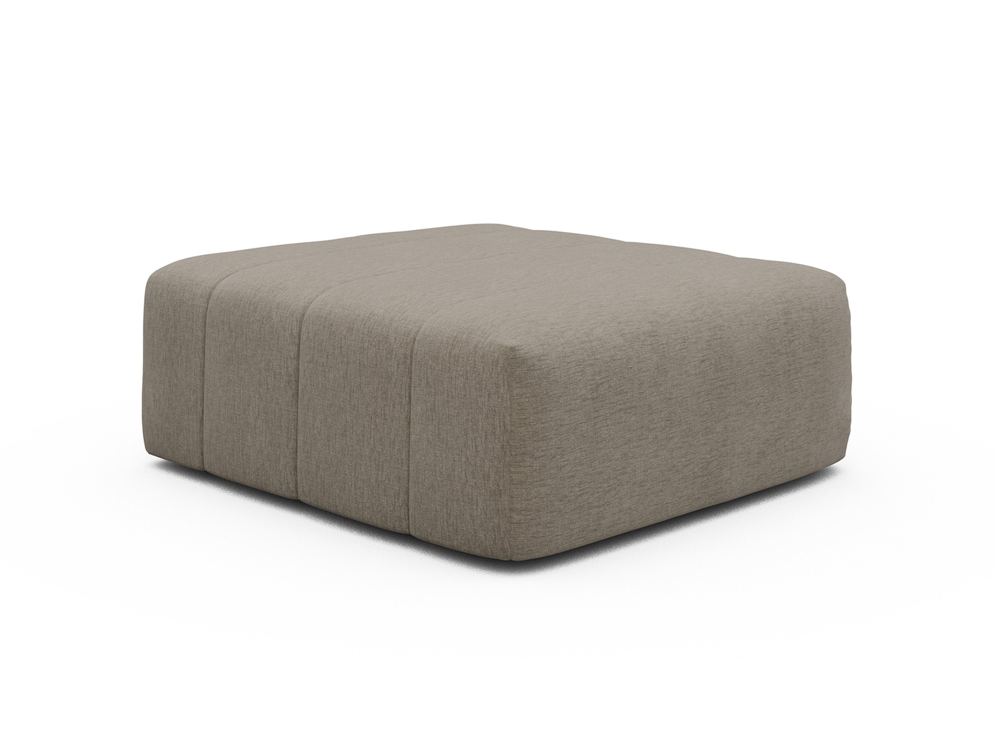 Ottomane Hugo Samt Smooth 810-Beige