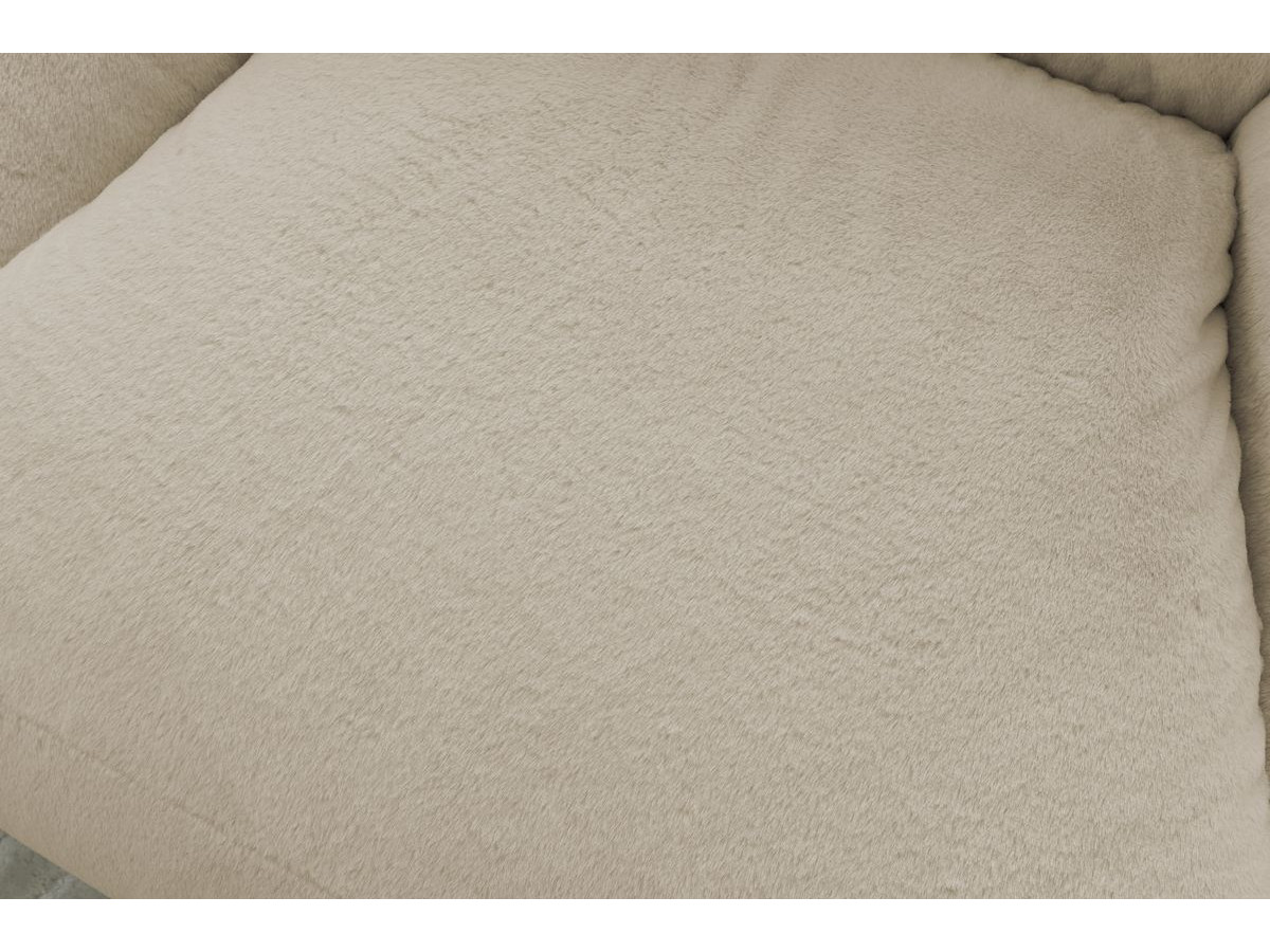 Bobochic Lilibet Pouf Kunstfell Beige
