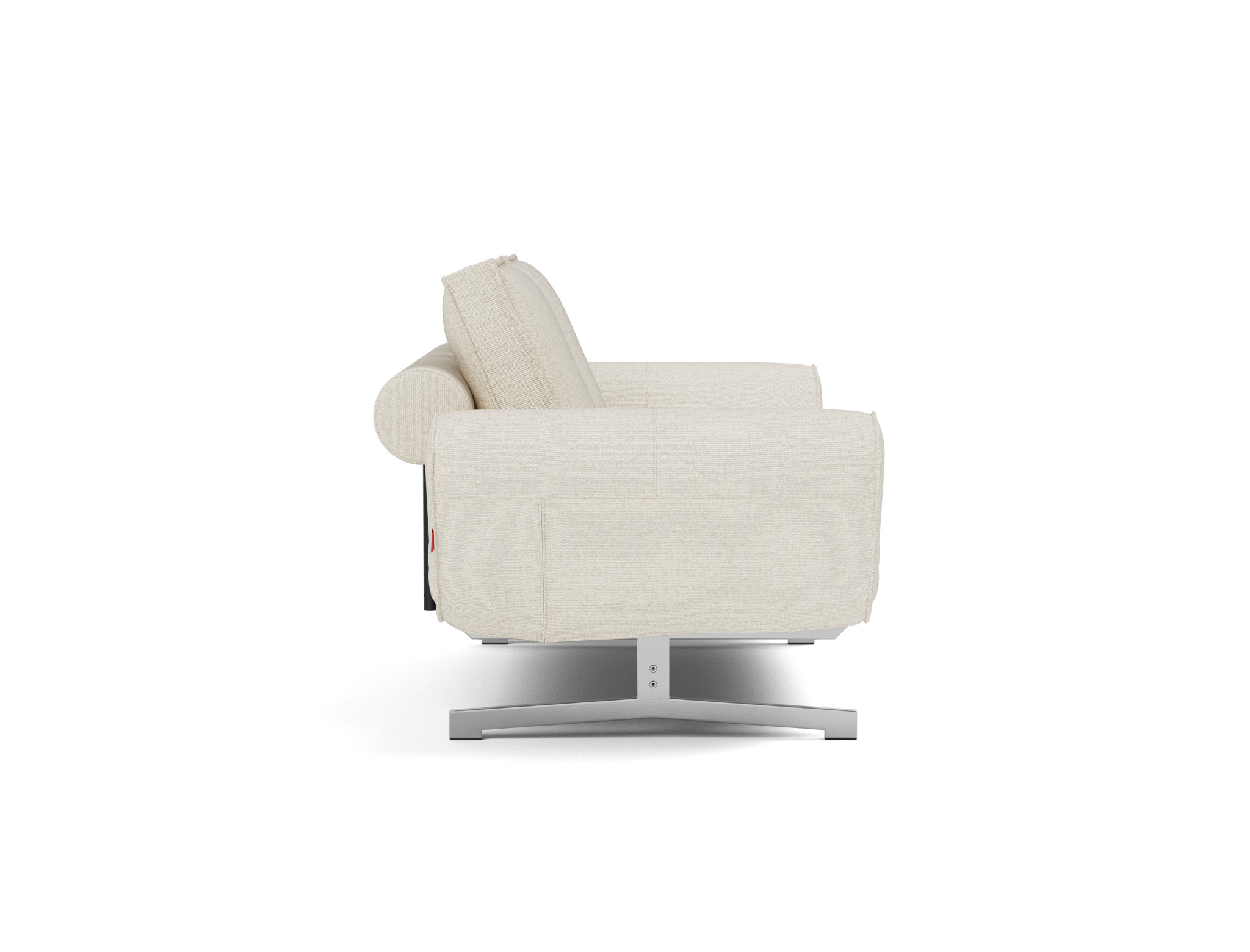 Tagesbett Ghia Boucle Skandi 531-Off-White Beine Chrom