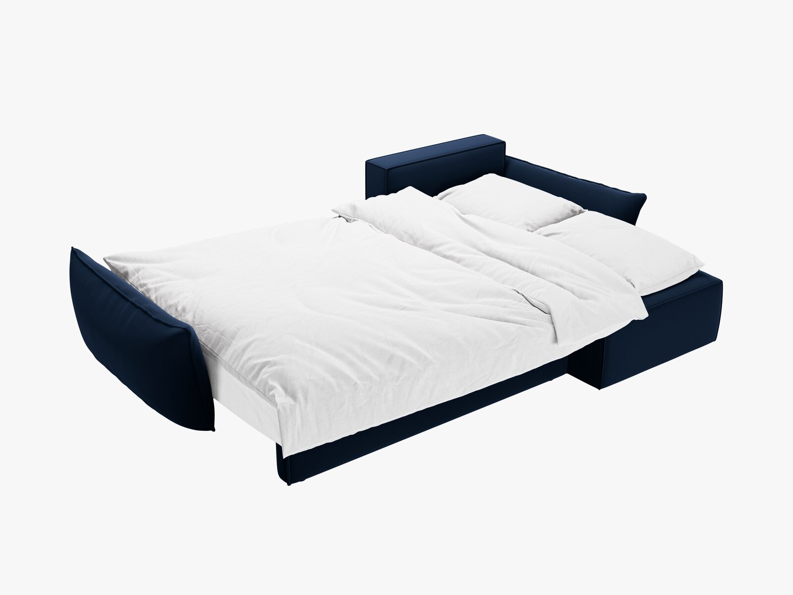 Micadoni Kaelle Ecksofa 4-Sitzer mit Schlaffunktion Rechts Samt Bluvel Königsblau